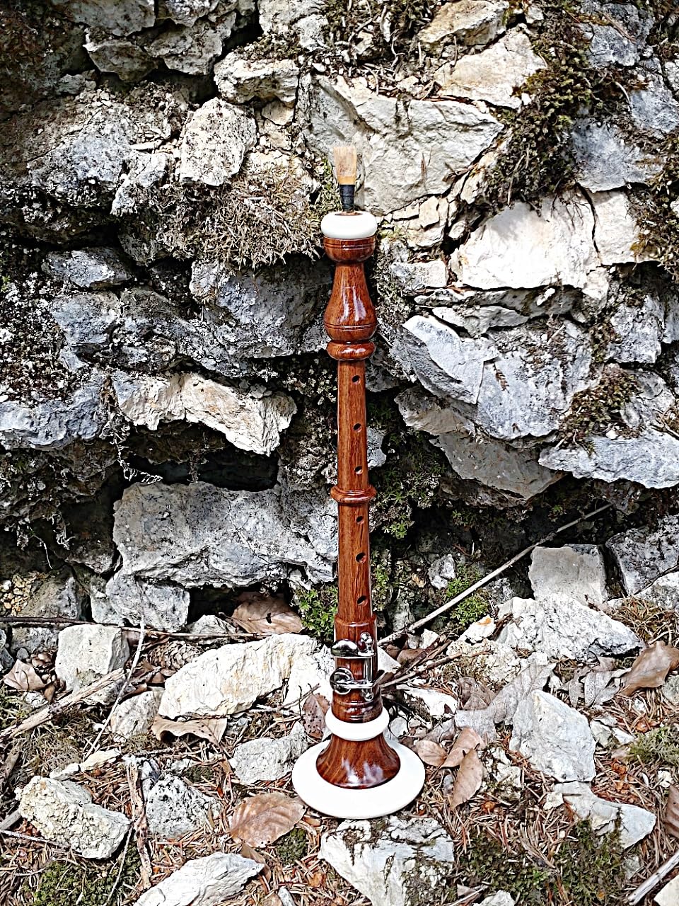 Bombard Chanter aus Rosenholz, Braun, C, NEU mit Case und Ersatzreed