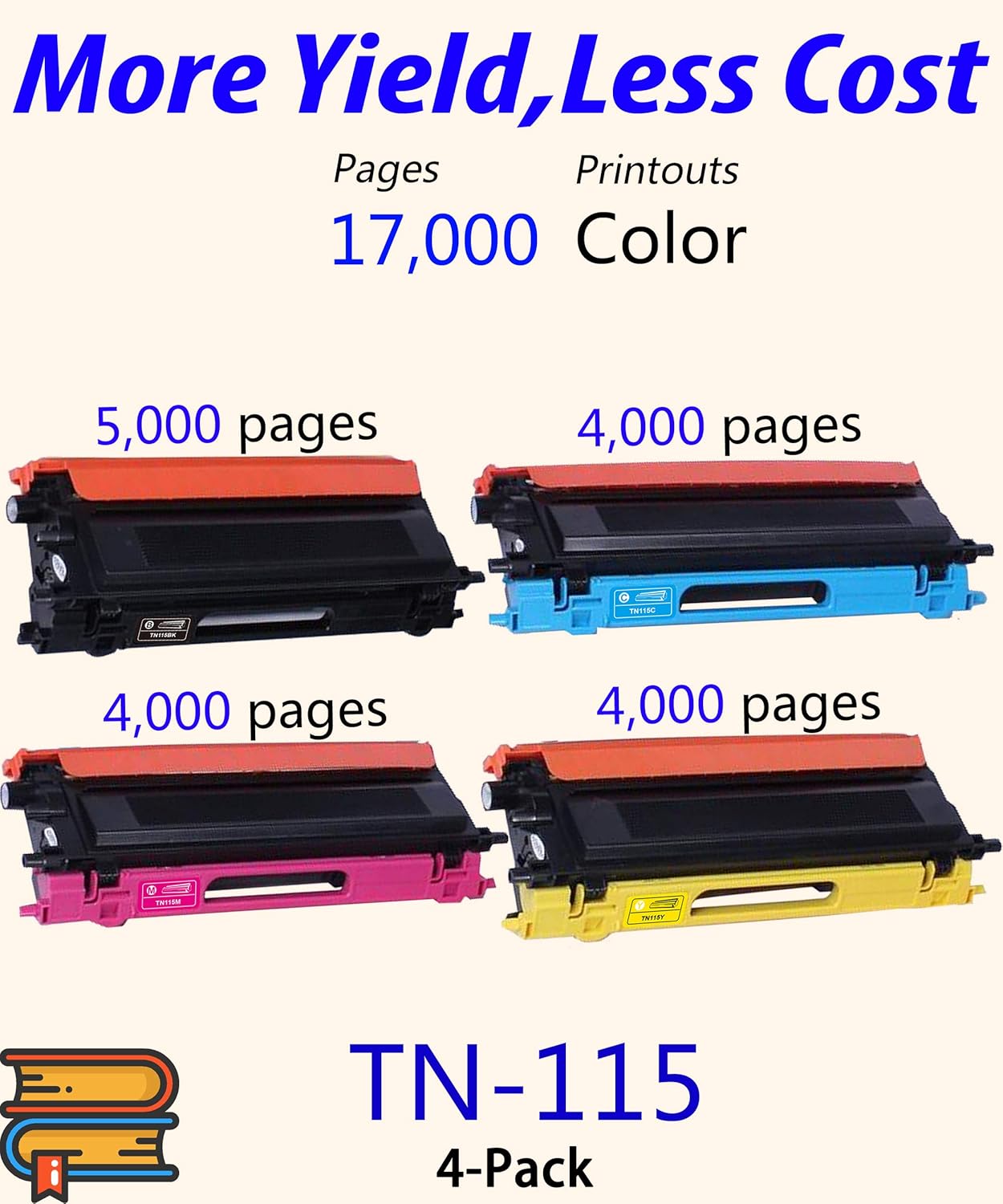 Best Cyber Monday 🔥 (4-Pack, Black,Cyan,Magenta,Yellow) ColorPrint Compatible TN115 Toner Cartridge Replacement for TN-115 TN 115 Work with DCP-9040CN 9045CDN HL-4040CN 4040CDN 4070CDW MFC-9440CN 9450CDN 9840CDW Printer Get Popular Offer (4-Pack, Black,Cyan,Magenta,Yellow) ColorPrint Compatible TN115 Toner Cartridge Replacement for TN-115 TN 115 Work with DCP-9040CN 9045CDN HL-4040CN 4040CDN 4070CDW MFC-9440CN 9450CDN 9840CDW Printer
