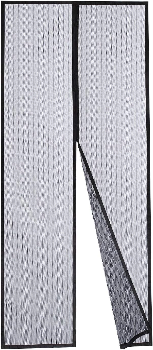 DOOREASYMagnetic Screen Fits Tall Single Doors Screen Door, Full Frame Loop Sewn Polyester Mesh Instant Screen(Fits Doors Up to 30"x95")