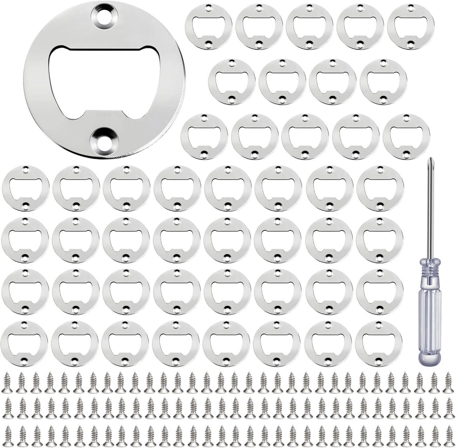 Bottle Opener Insert 50 Sets Stainless Steel Bottle Opener Inserts