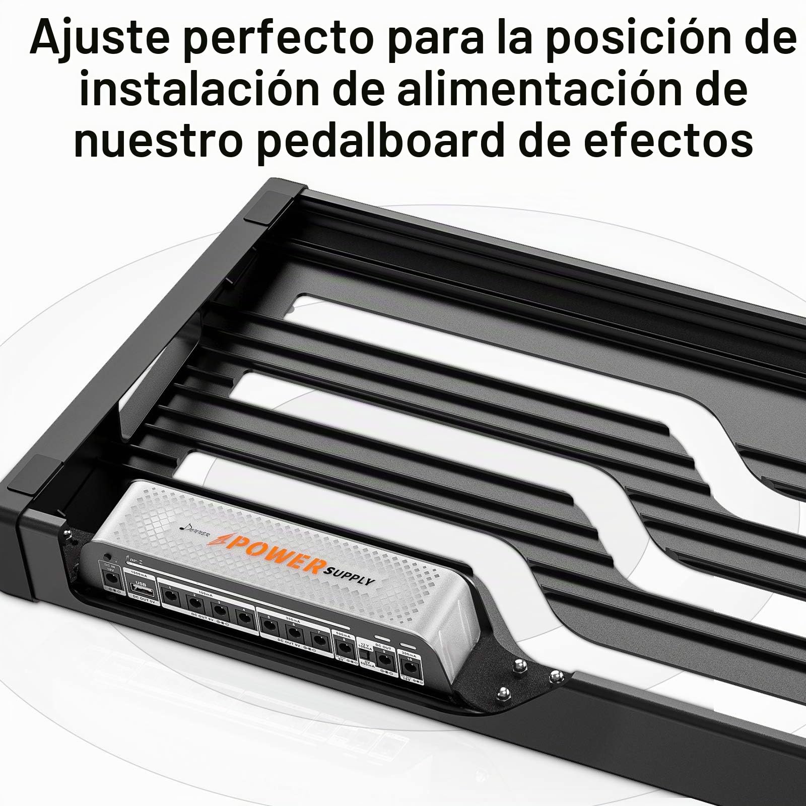 Donner DP-Z 9V Guitarra Pedal Fuente de alimentación 10 Salida CC aislada con puerto USB para 9V/12V/18V Pedal de efecto DC 18v 2000m Entrada