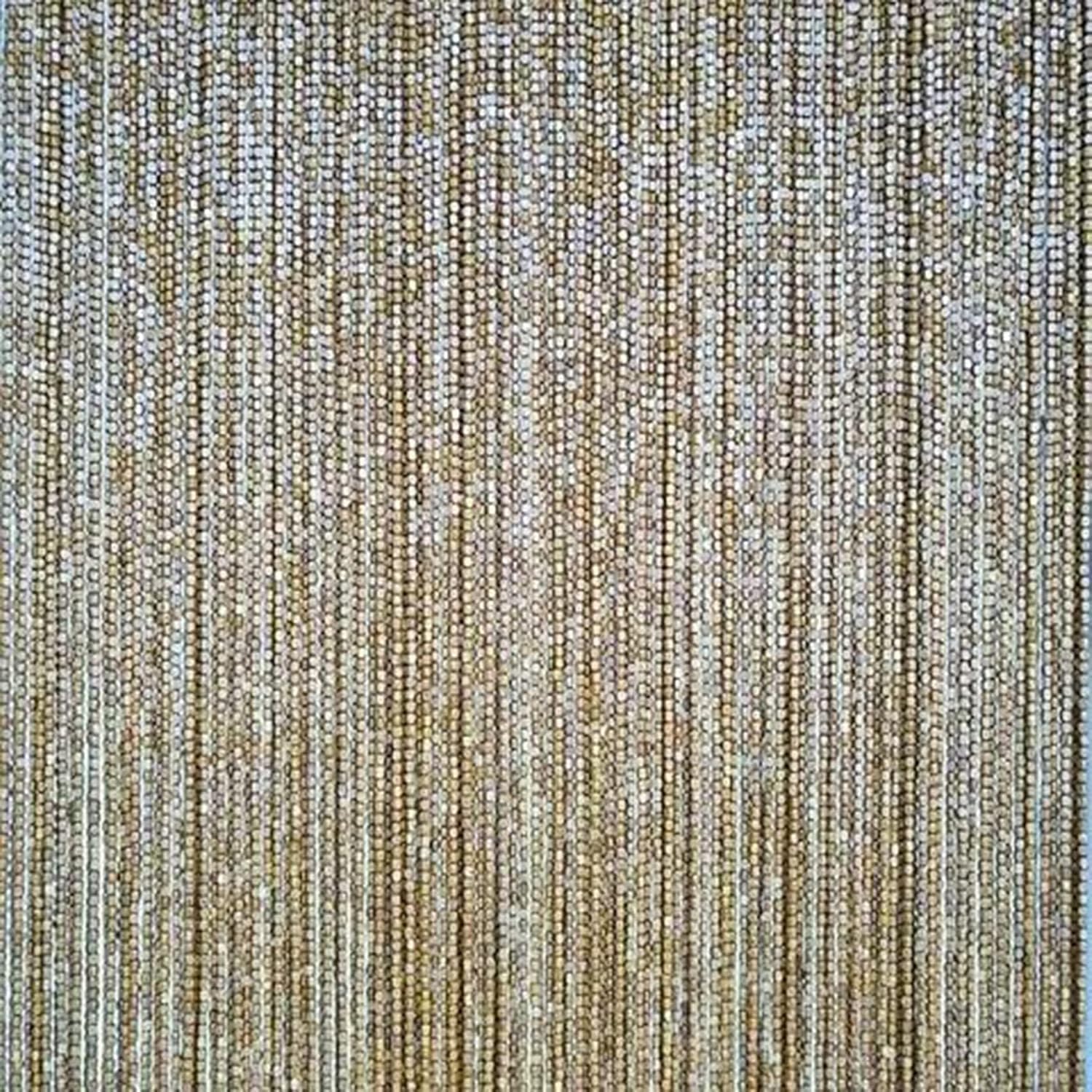 Rideau suspendu pour porte en bambou avec perles en bois naturel 40/50/60/70/80strands Diviseur de pompons Protection de la vie privée Entrée Chambre Salon 8 couleurs H 80 x 200 cm
