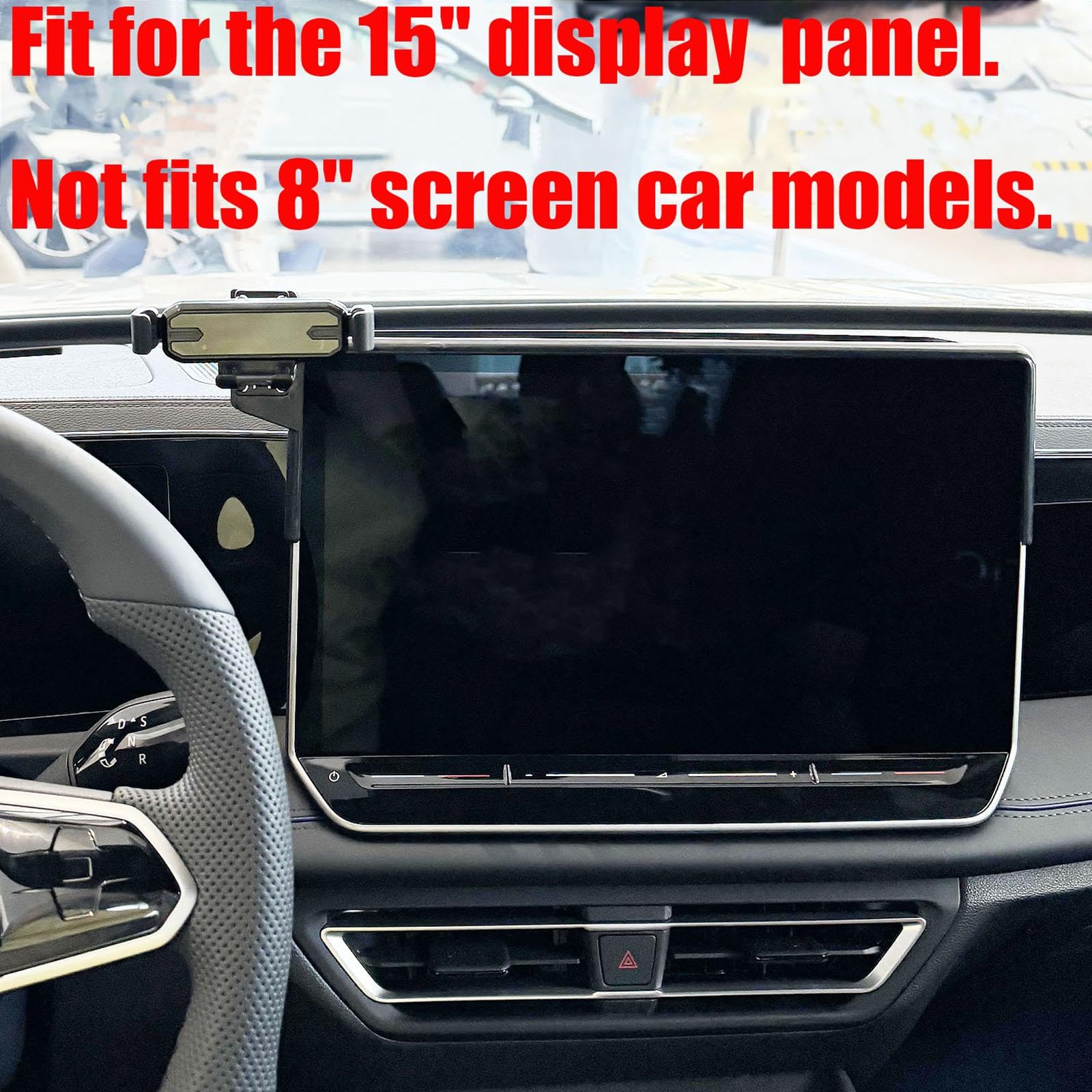 Porta Cellulare Auto per VW Tiguan 2024-2025, LHD 15 Pollici Supporto per Cellulare per Auto Supporto per Bocchetta dell'Aria