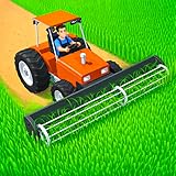 Stone Grass Cutting Reaper Simulator 3D: ASMR Lawn Mower Tractor Farm Tycoon – Relaxing Mowing & Field Clean Game
