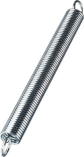 Handyman Springs SP 9671 Extension Spring, Spring Steel Construction, Nickel-Plated Finish, 0.072 GA x 9/16 In. x 6 In., Closed Single Loop (2 Pack)