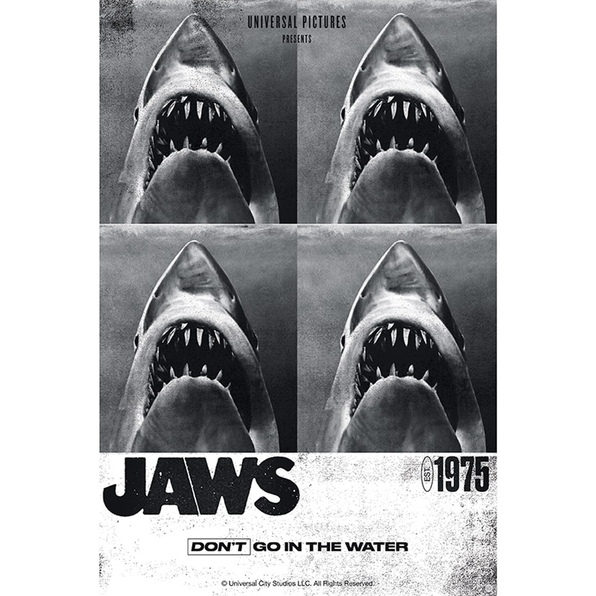 Gb Eye Multicolour Jaws 1975 Poster 61 X 91.5Cm Maxi Poster