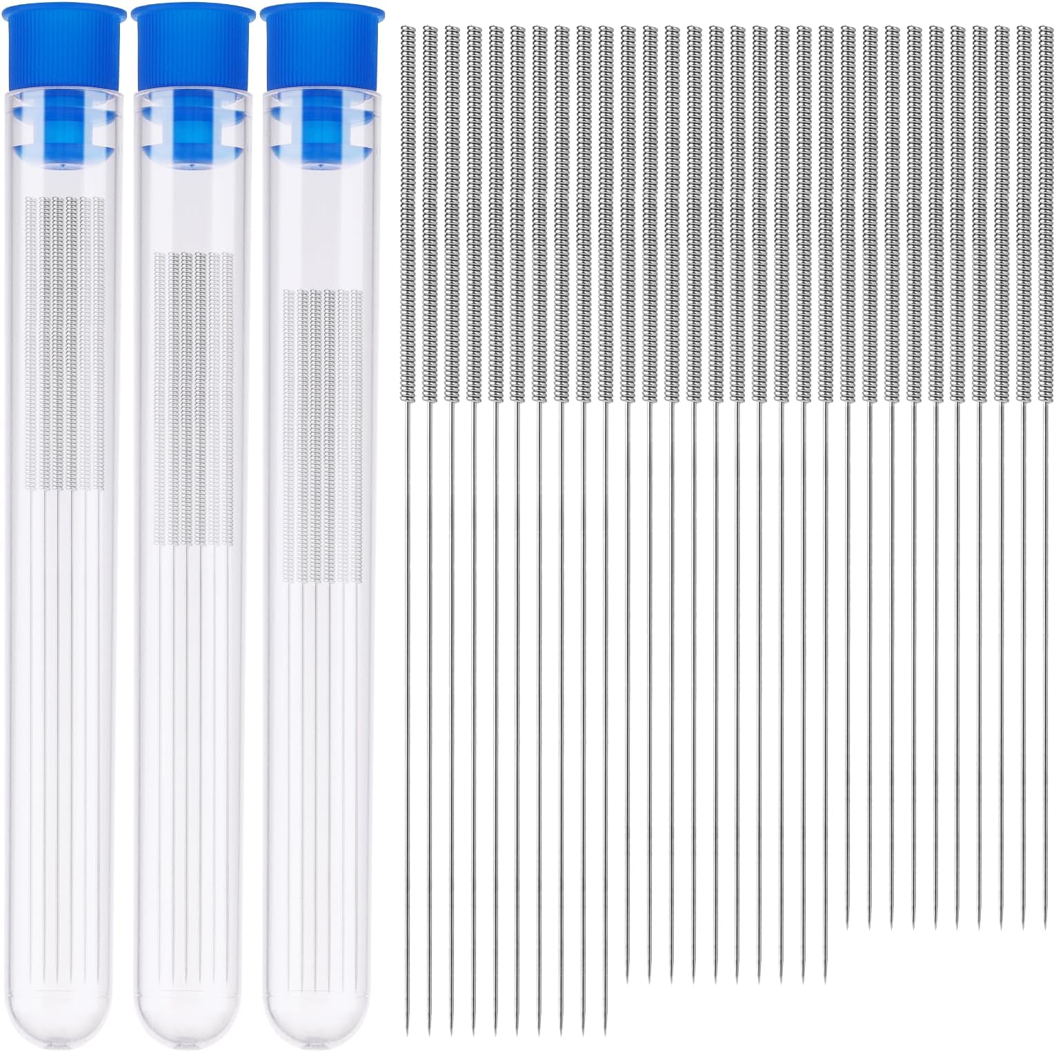 ZEYIYER 30PCS 3D Printer Cleaning Needles, 3D Printer Nozzle Cleaning Kit, Stainless Steel Nozzle Cleaning Needles, 3D Printer Accessories Cleaner Tool(Diameter 0.3/0.35/0.4 Mm)