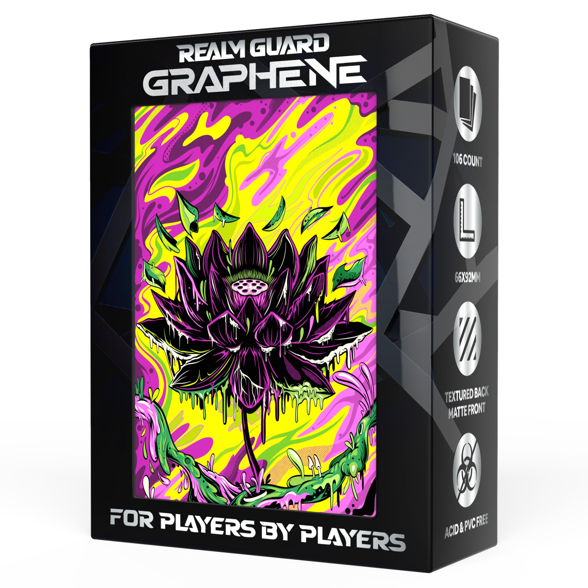 Realm Guard 100ct Matte TCG/MTG Card Art Sleeves (Melting Black Lotus) (Graphene)