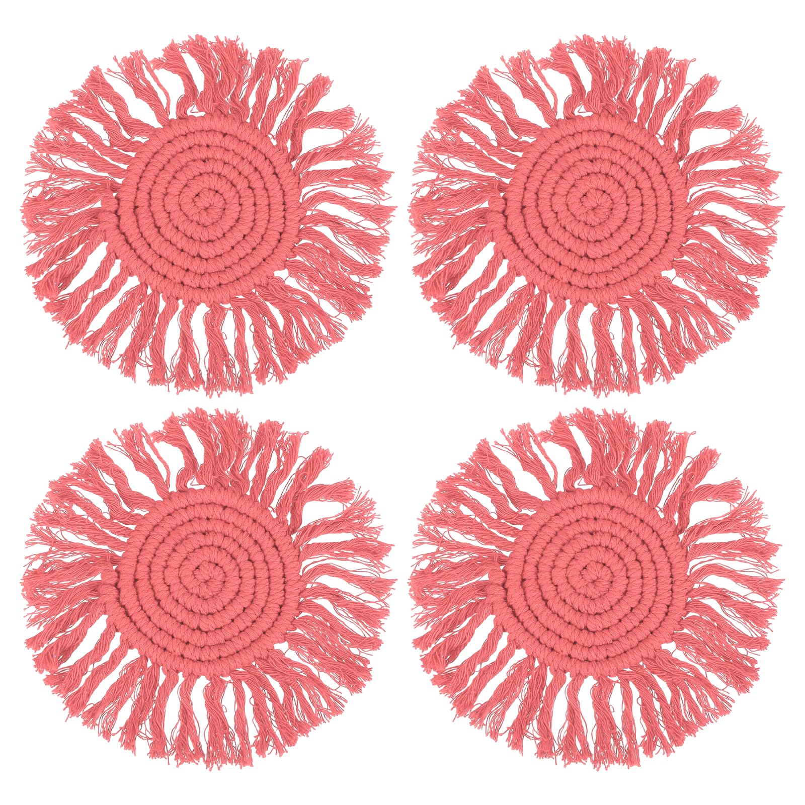 Dessous de verre pour pendaison de crémaillère et décoration maison rouge