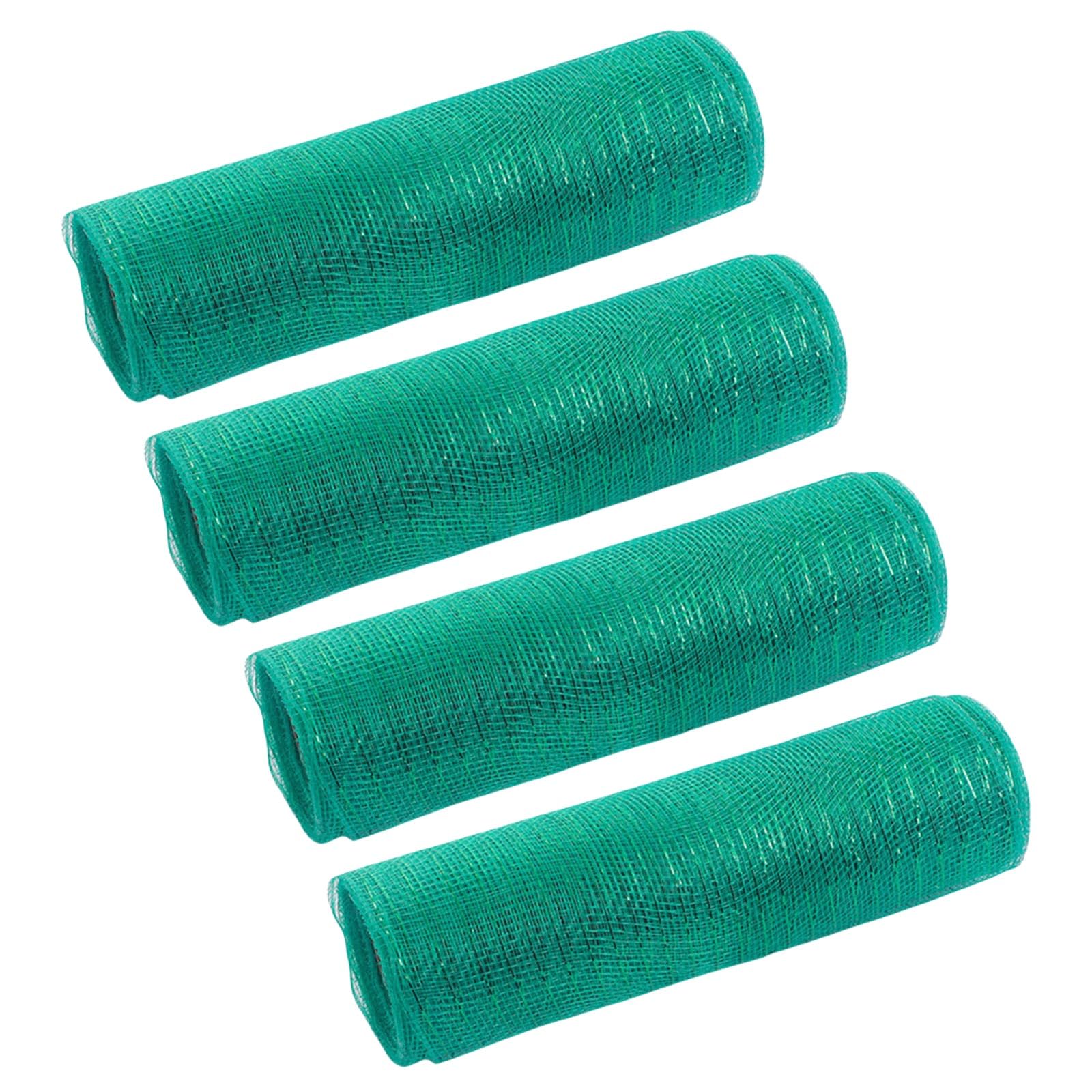 Tsophreniq 4 Rolls Sturdy Meshes Ribbon for Christmas Tree Decoration Perfect for Projects and Festival Home Decors Meshes for