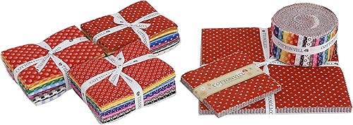 Miniatura 3 de COTTONVILL EMANON - Tela de algodón con estampado de triángulo de puntos (10 pulgadas, triángulo circular de puntos en D)