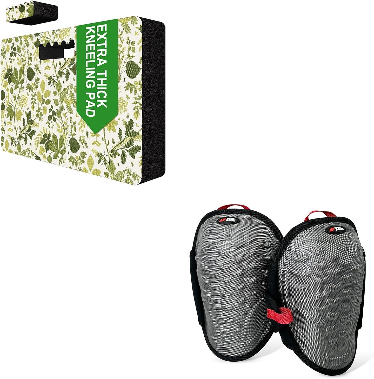 Bundle-Green Kneeling Pad and Grey Knee Pad