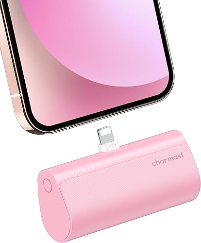Miniatura 10 de Charmast Cargador portátil pequeño de 5000 mAh, ultracompacto de 20 W PD de carga rápida, mini batería compatible con iPhone 1414 Pro Max1313 Pro