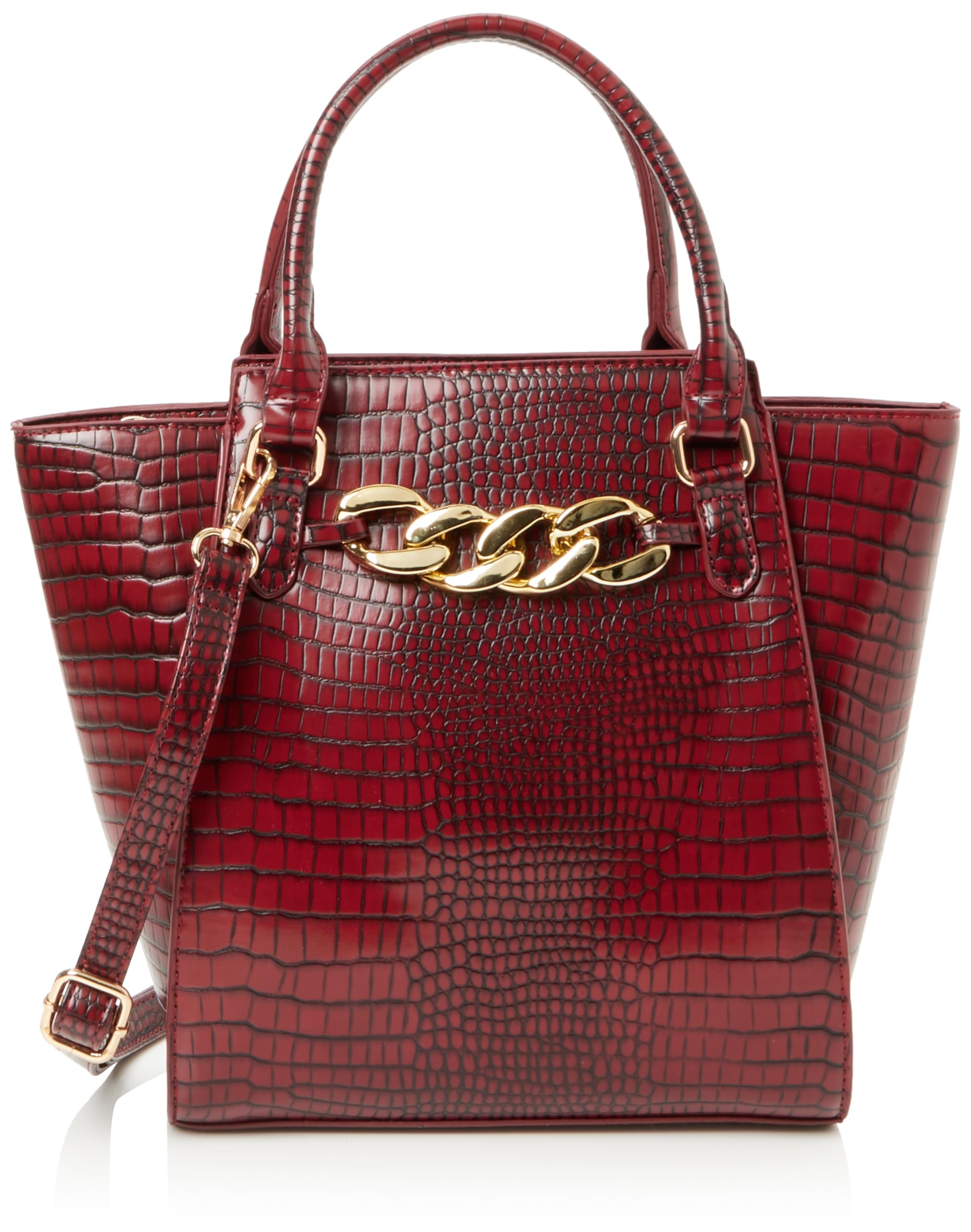 paino Women's Handbag Shopper, DarkRed, One Size
