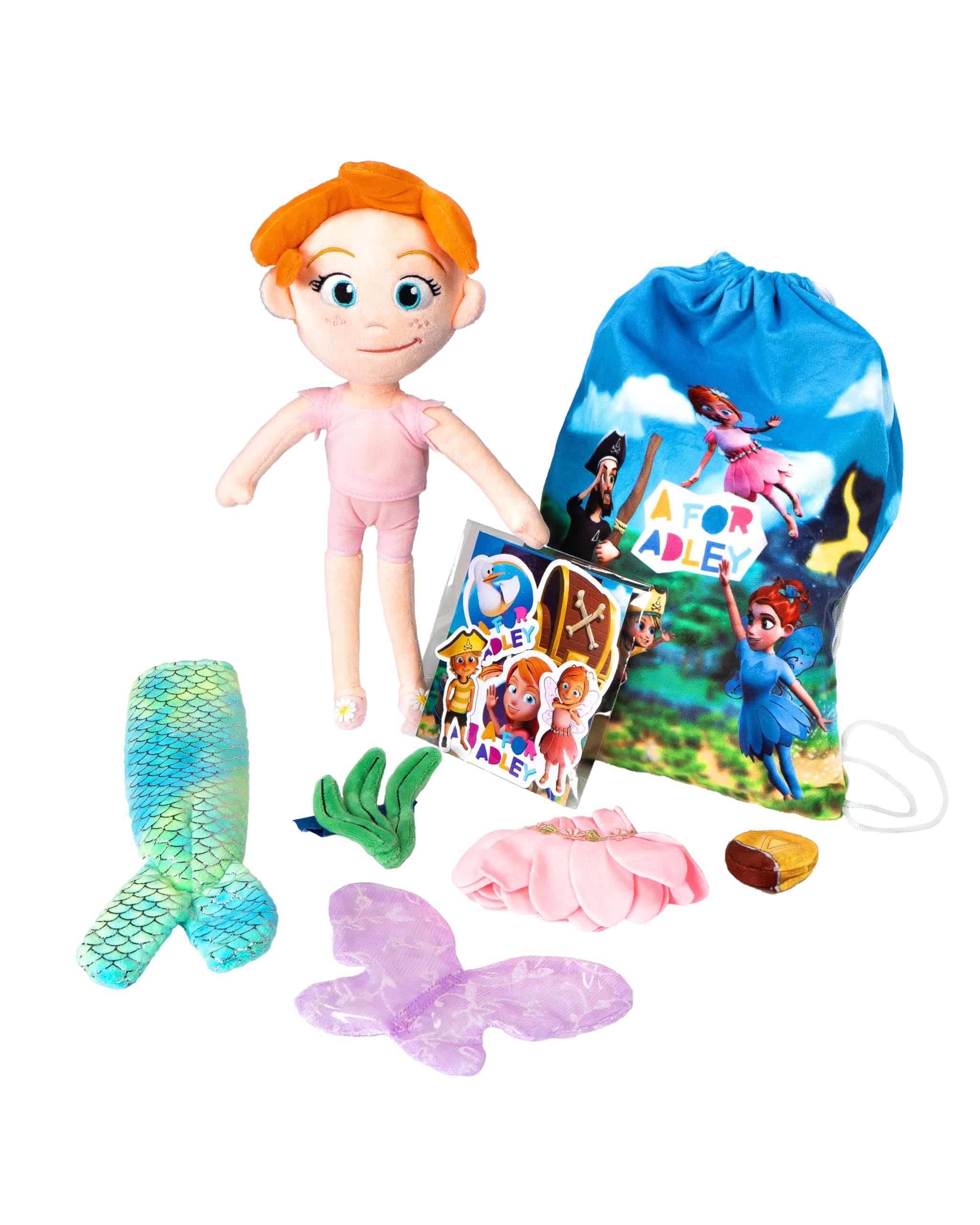 A FOR ADLEYA FOR ADLEY Plush Fairy/Mermaid Doll (w/Accessories). A Must Have for Those Little Ones That Want to Play with Adley.