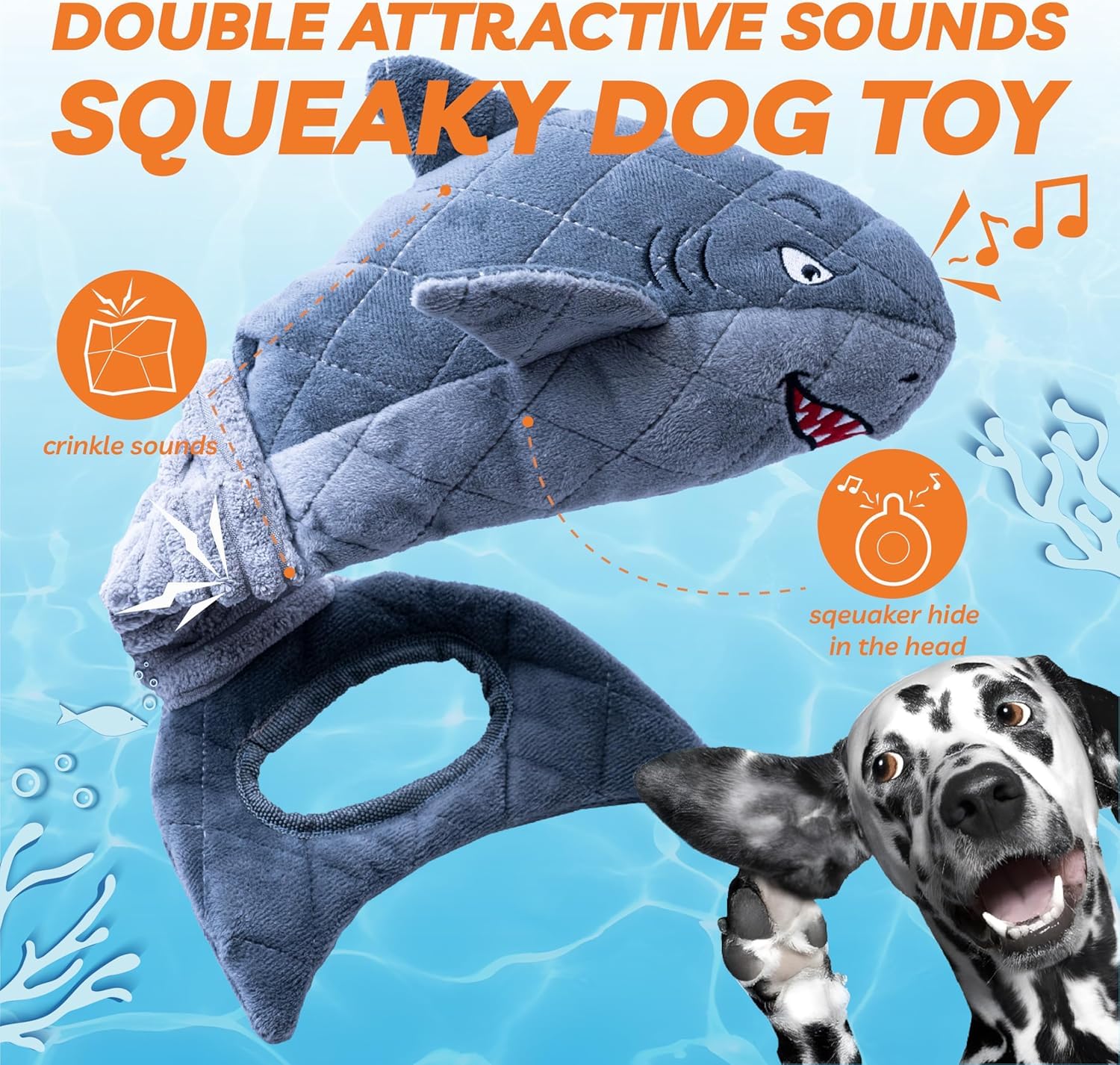 LEGEND SANDY Dog Toys for Aggressive Chewers Large Dog Toys to Keep Them Busy, Interactive Squeaky Pet Toys, Tug of War - Image 2
