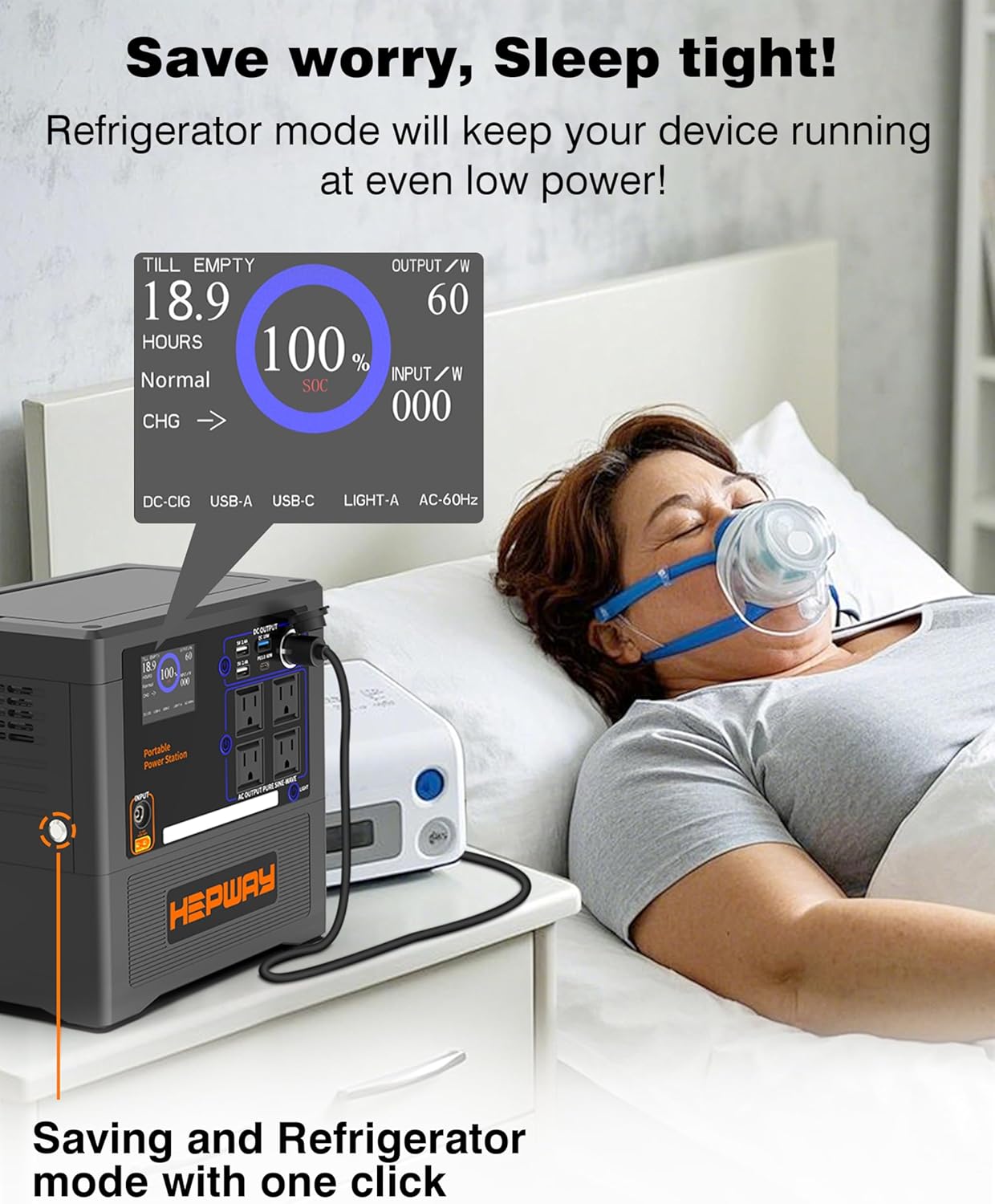 Portable Power Station 1300W, 1154Wh LiFePO4 Solar Generator UPS Home Battery Backup Power w/4 1300W AC Outlets,PD 60W,Fast Charging for Outdoor Camping, RV Travel,Emergency