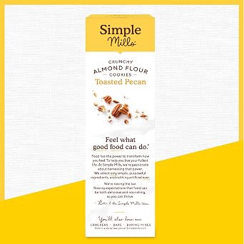 Simple Mills, Cookies Variety Pack, Chocolate Chip, Double Chocolate Chip, Toasted Pecan Variety Pack, 3 Count (Packaging May Vary)
