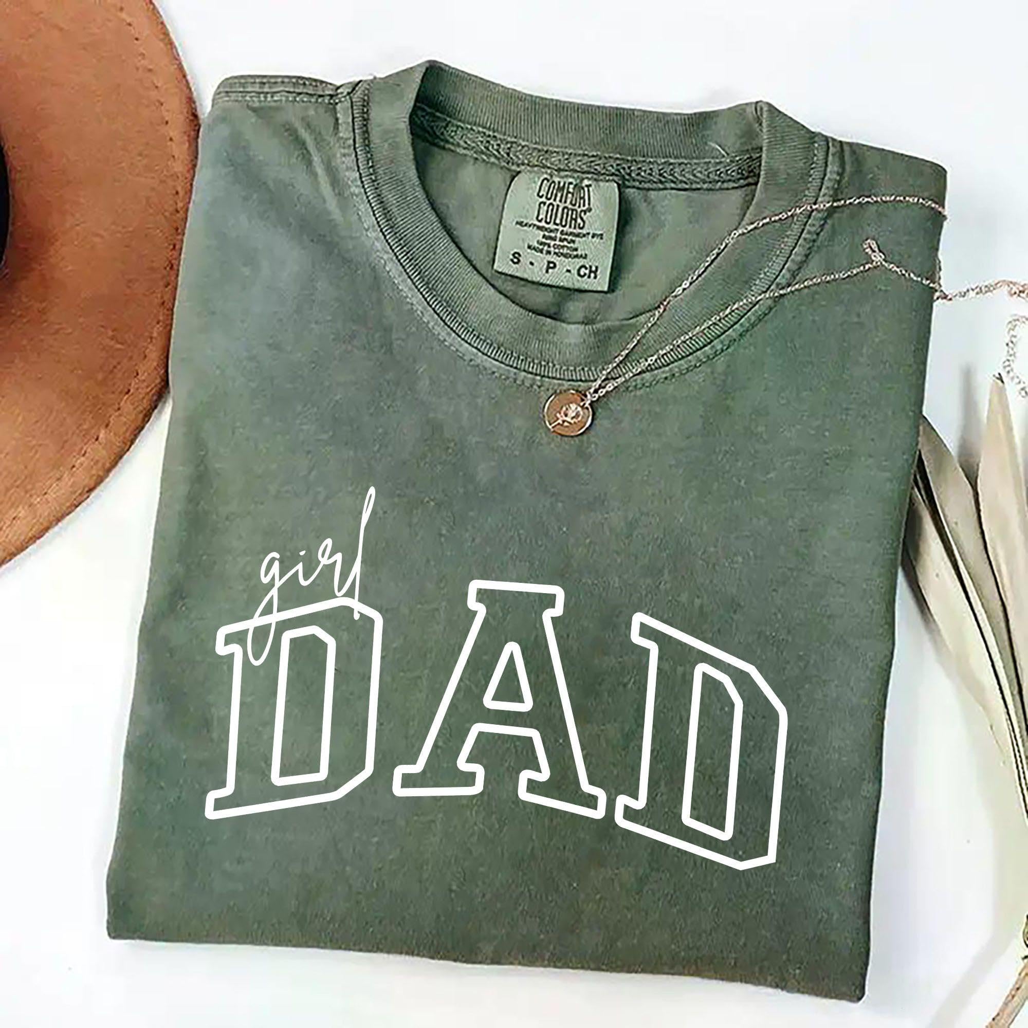 Comfort Colors Girl Dad Shirt Varsit &hellip;