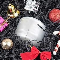 Vista 4 de Caleihd Serpentina de papel de corte arrugado para Navidad, boda, cumpleaños, dama de honor, compromiso, manualidades, cajas de regalo, bolsas, Negro