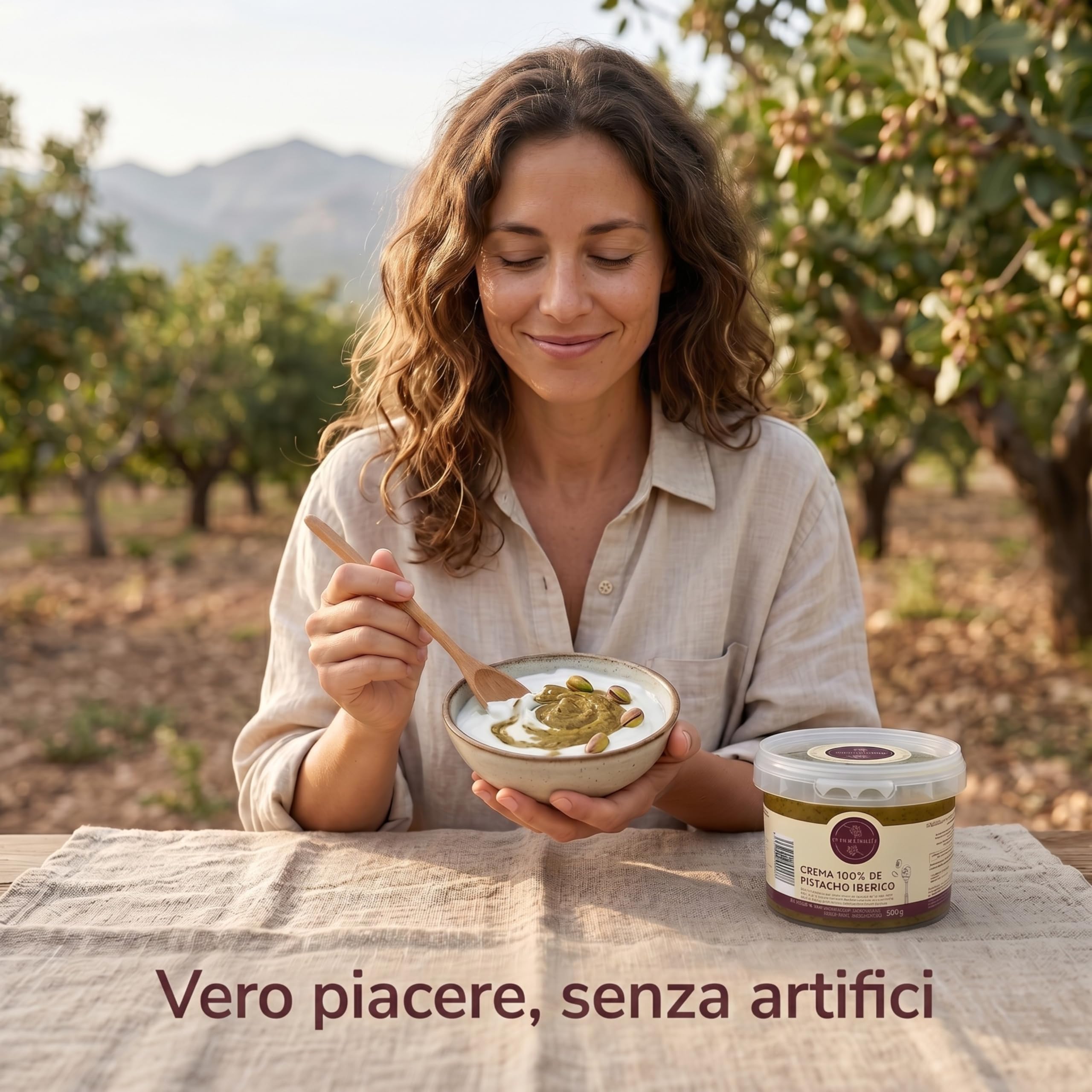 Crema Di Pistacchio 100% Pura Naturale Pasta Di Pistacchio Vegan Senza Zucchero Ideale Per Dolci E Ricette Sane Cremosa Fonte Di Proteine Ed Energia Esperienza Gourmet Autentica (500 gr)