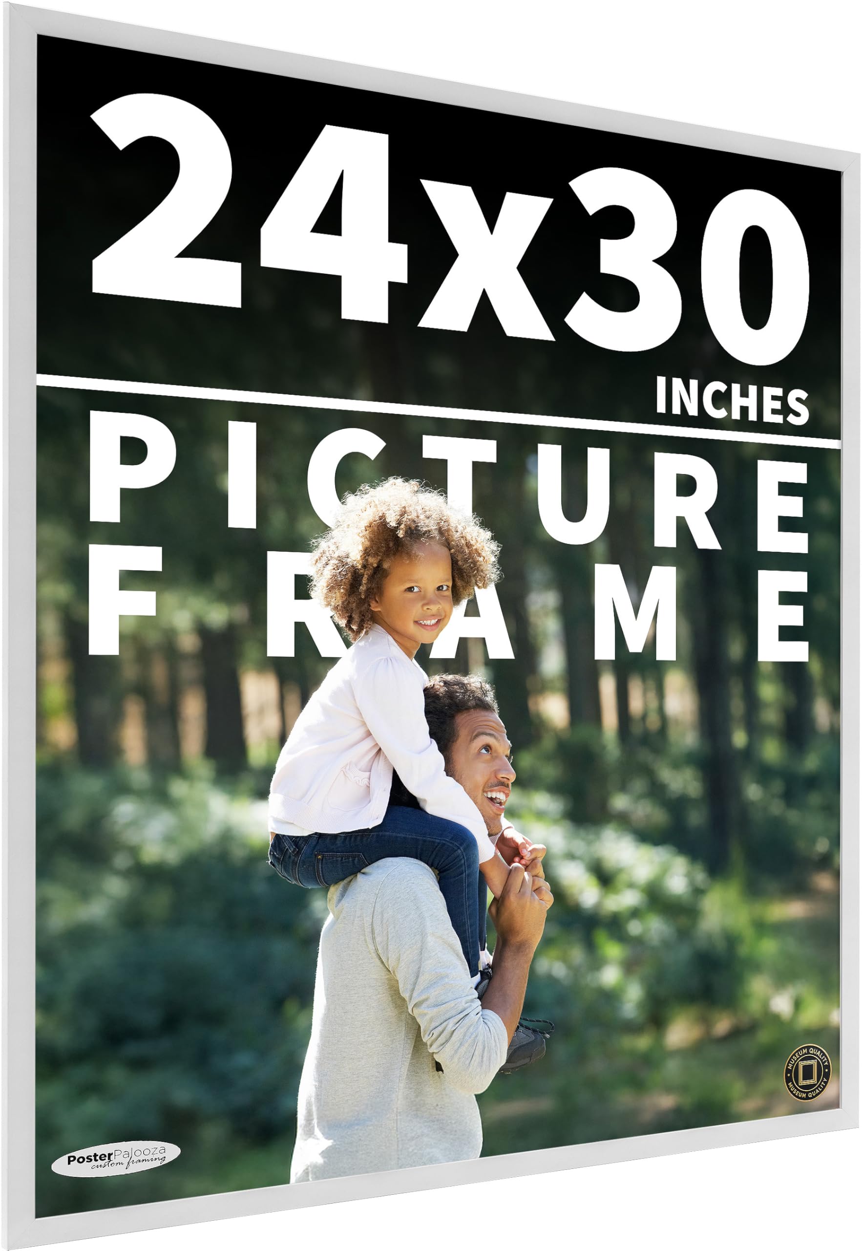 Amazon.com - Poster Palooza 24x30 Frame White Solid Pine Wood