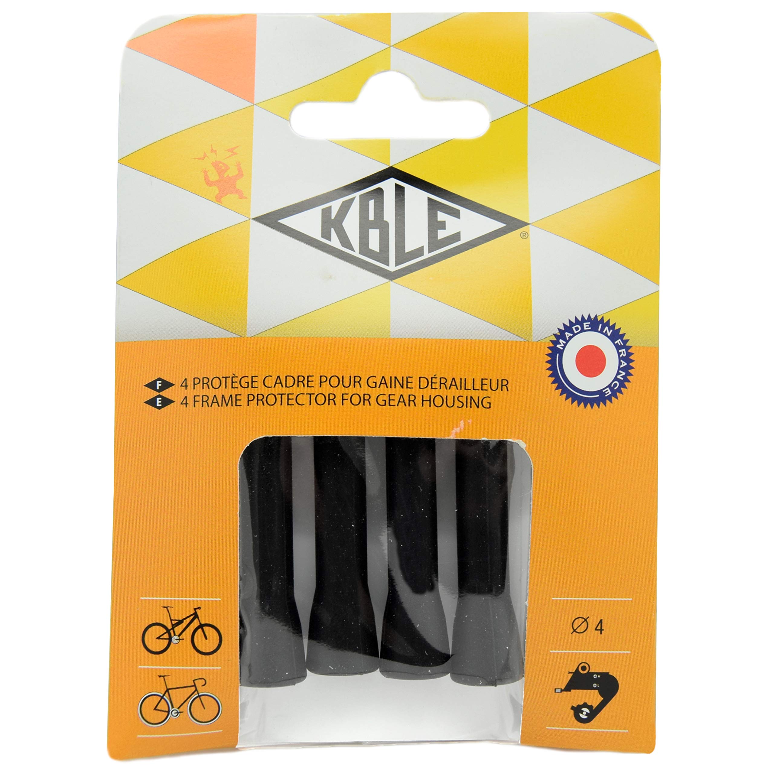 Transfil Unisex's Over Cable Frame Protectors Rubber, Black, Brake