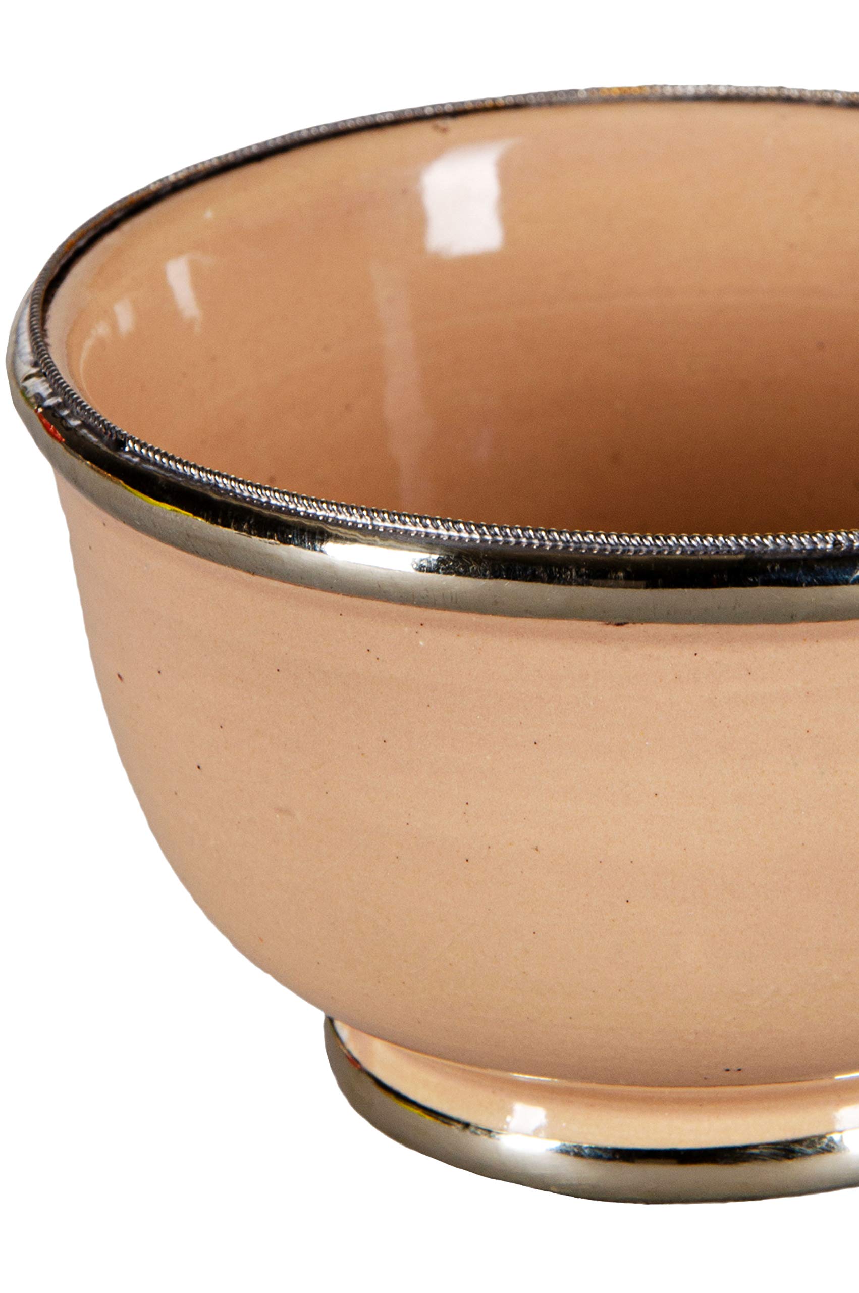 3-częściowy zestaw orientalnych miseczek do dipów Cariba szlachetna z ceramiki w kolorze brązowym 11 cm