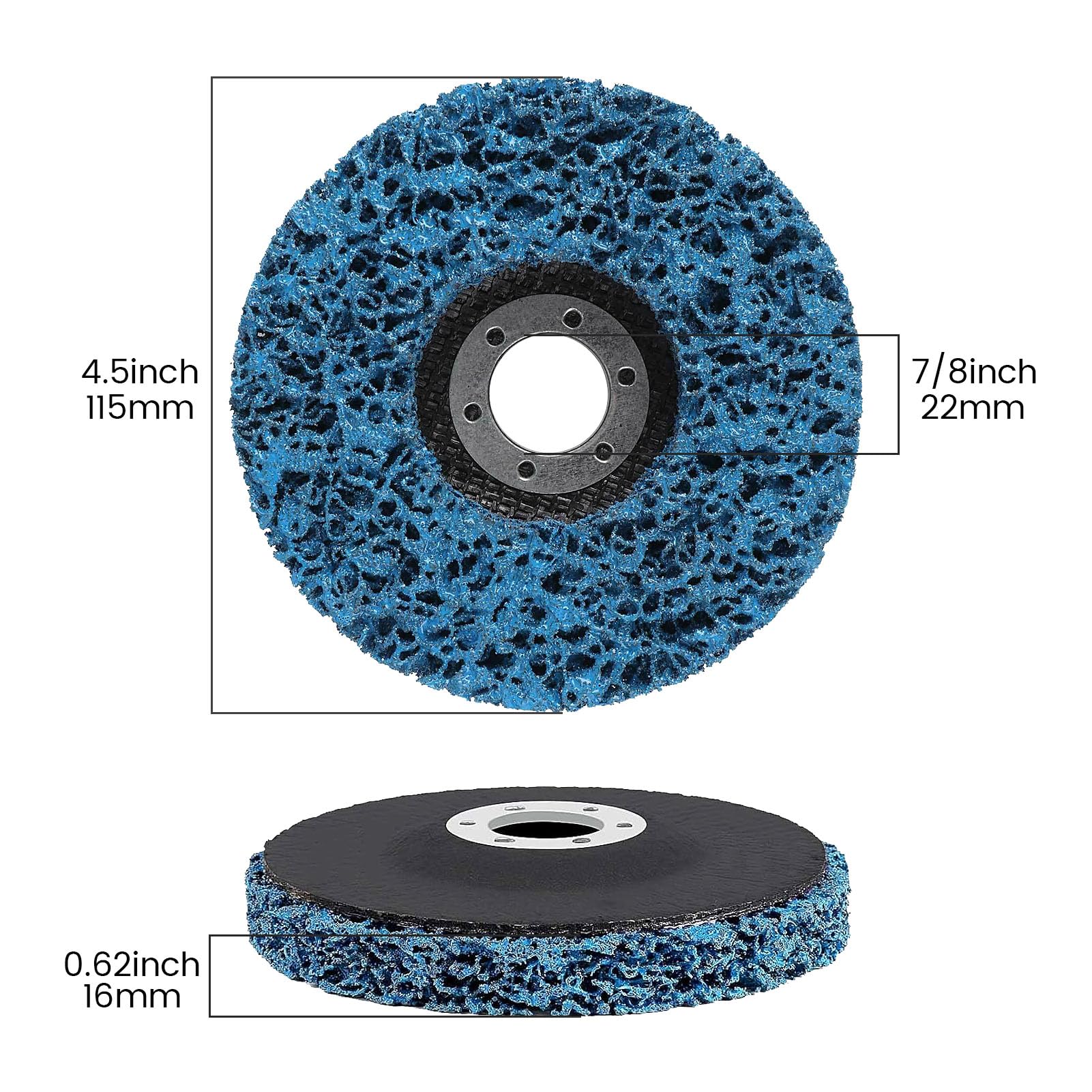 Tarcze do szlifowania Tarcza do ściągania izolacji 115 mm 4,5 cala niebieska 5-15 szt. do szlifierki kątowej(10pcs Blue)