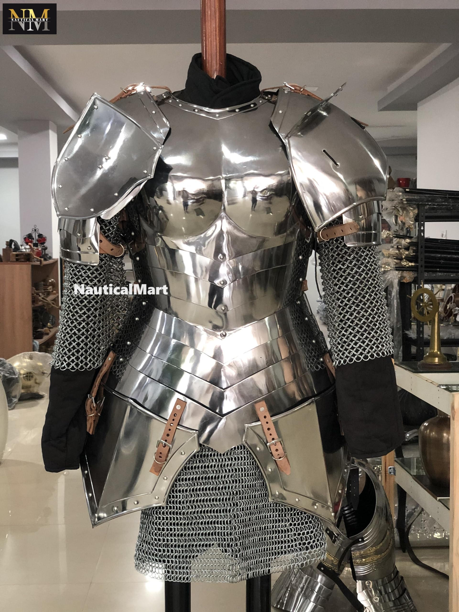 NauticalMart Medieval Armour Breastplate Renaissance Woman Suit LARP Costume