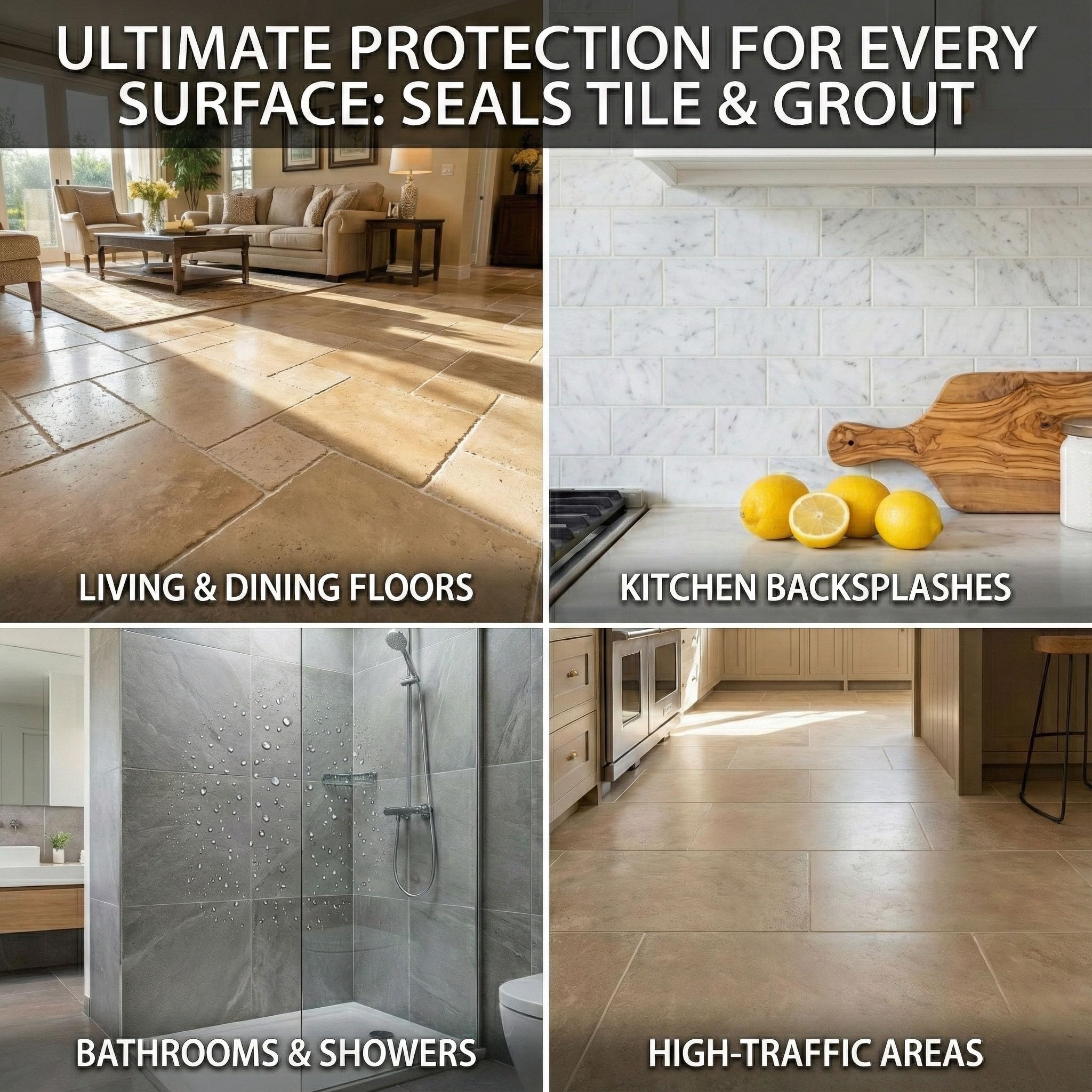 Meuvcol Sellador de juntas impermeable para ducha, piso, cocina, 100% seguro, sellado de azulejos, duradero, sellador transparente para piedra, baño, mármol, interior y