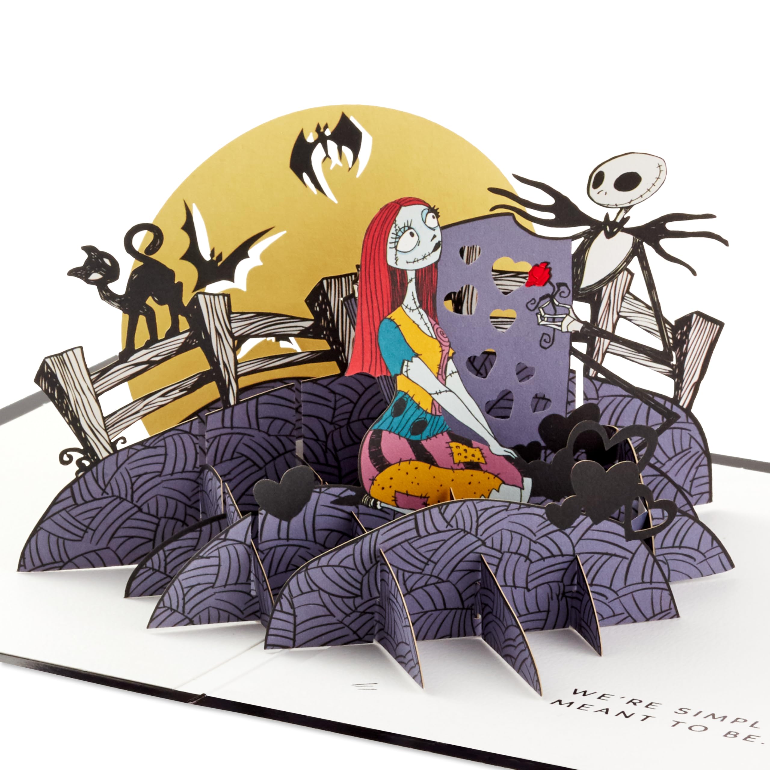 Hallmark Signature Paper Wonder Pop Up Anniversary Card, Love Card, Romantic Birthday Card (Nightmare Before Christmas)