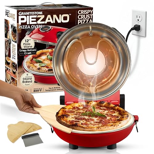 PIEZANO Crispy Crust Pizza Oven by Granitestone 12 Inch