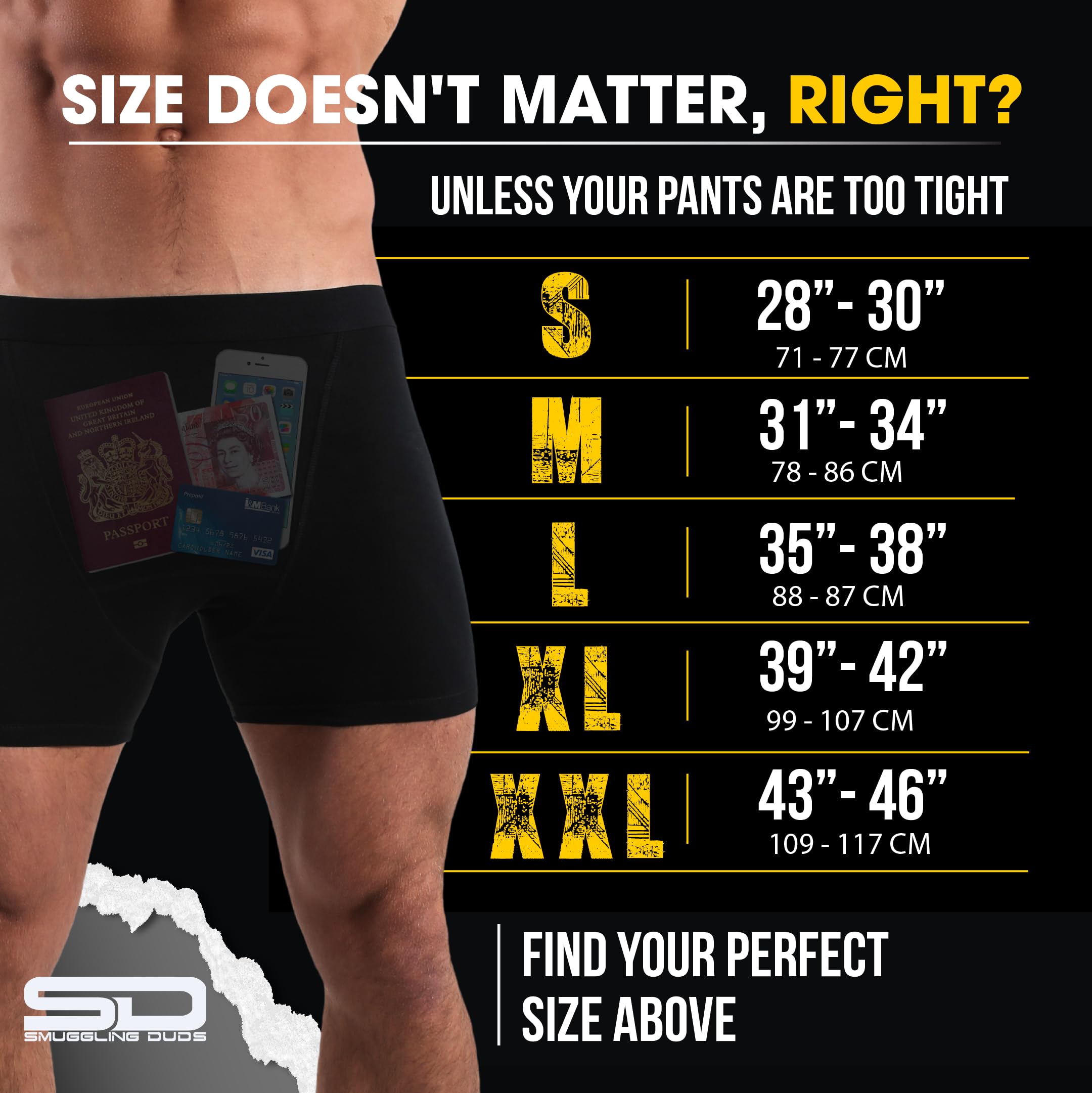 Men's Boxer Brief Shorts, Anti-Theft Pickpocket Proof Travel Pocket Underwear