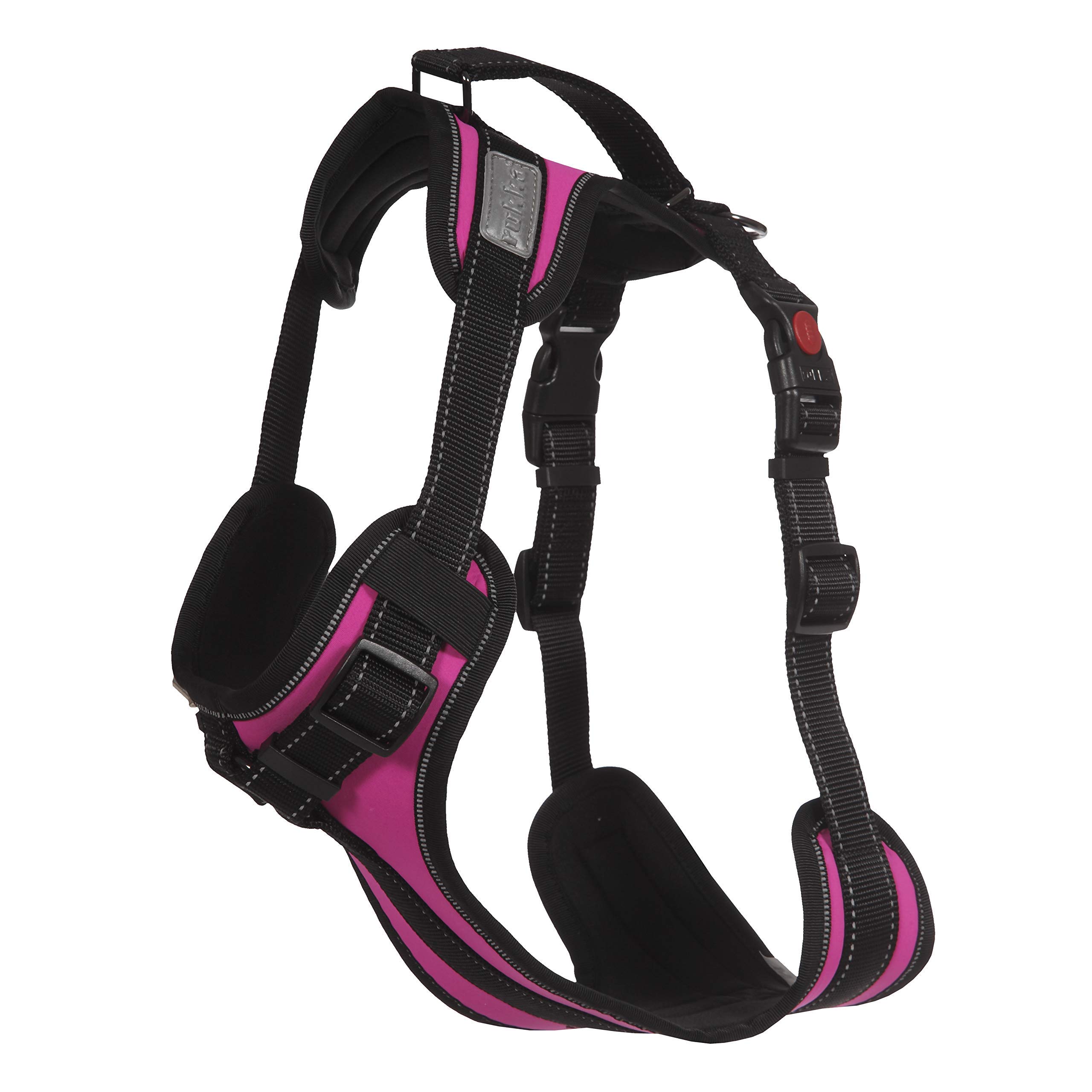 Rukka Solid Adjustable Durable Adventure Dog Harness Hot Pink