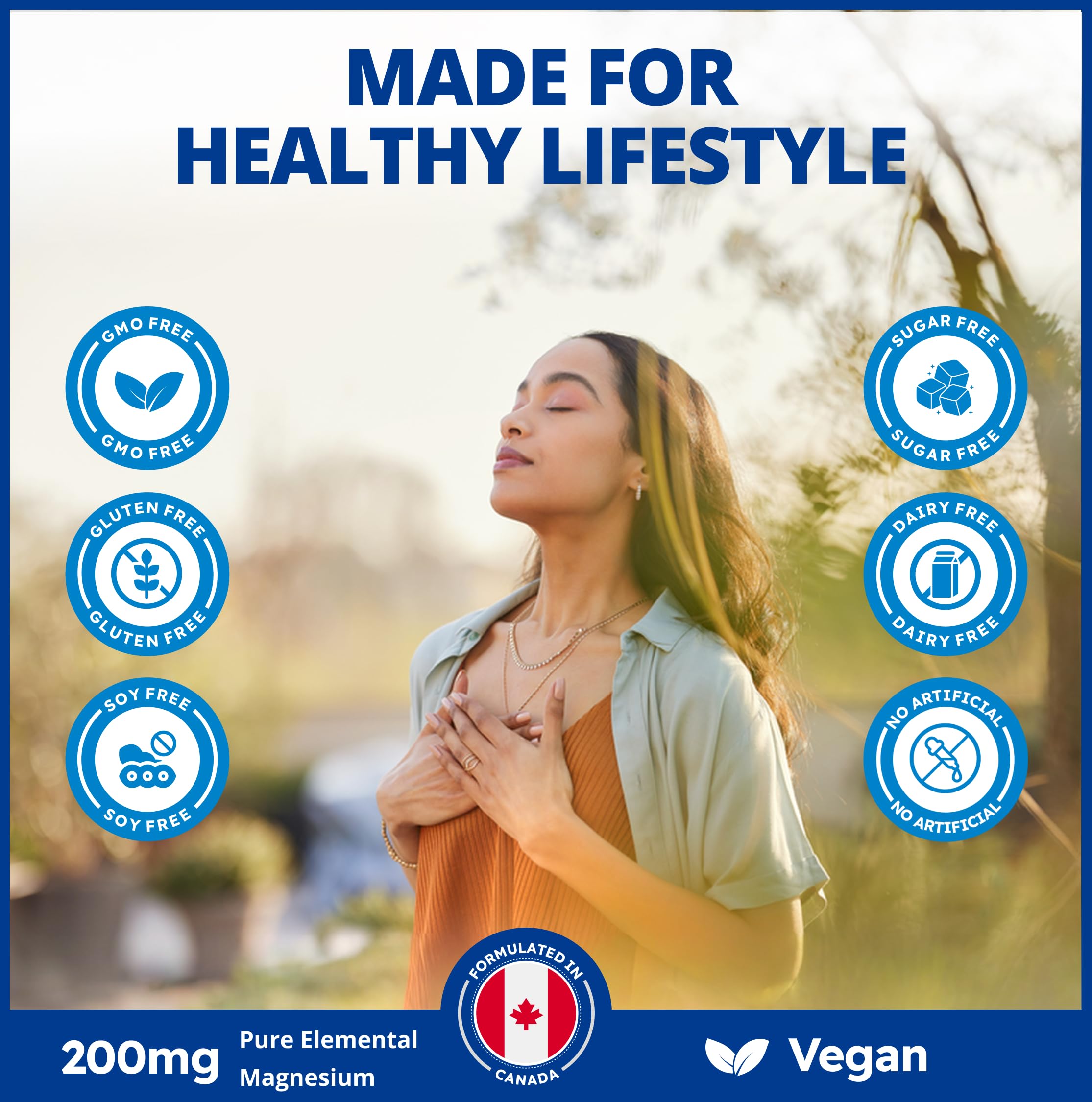 CanPrev Magnesium Glycinate 200mg (Bisglycinate) 60 Vegan Capsules — Amazon image 6