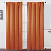 Vista 57 de LEMOMO Cortinas opacas de 42 x 84 pulgadas, juego de 2 paneles de cortinas con aislamiento térmico para oscurecer la habitación, cortinas