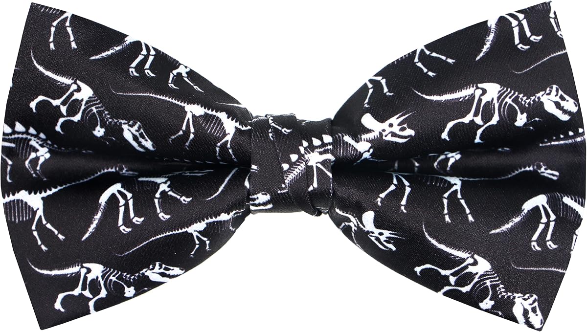 Holiday Pre-Tied Bowtie St Patricks Day Easter Clover Leaves Festival Fun Pattern Bow tie for Mens