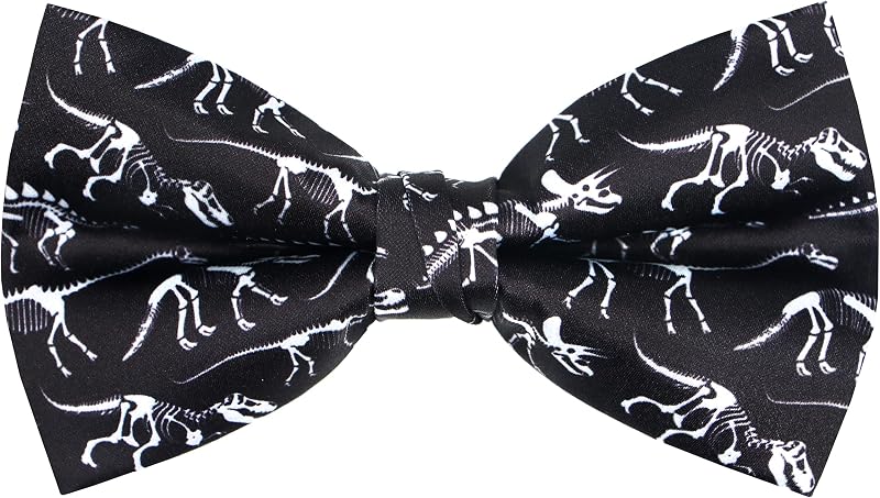 Holiday Pre-Tied Bowtie St Patricks Day Easter Clover Leaves Festival Fun Pattern Bow tie for Mens