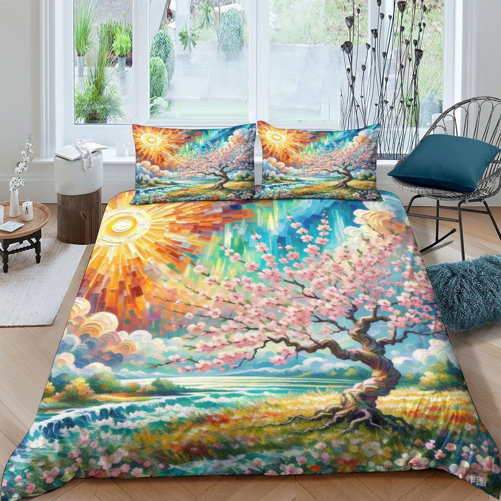 Housse de couette microfibre douce fermeture éclair cachée 200x200