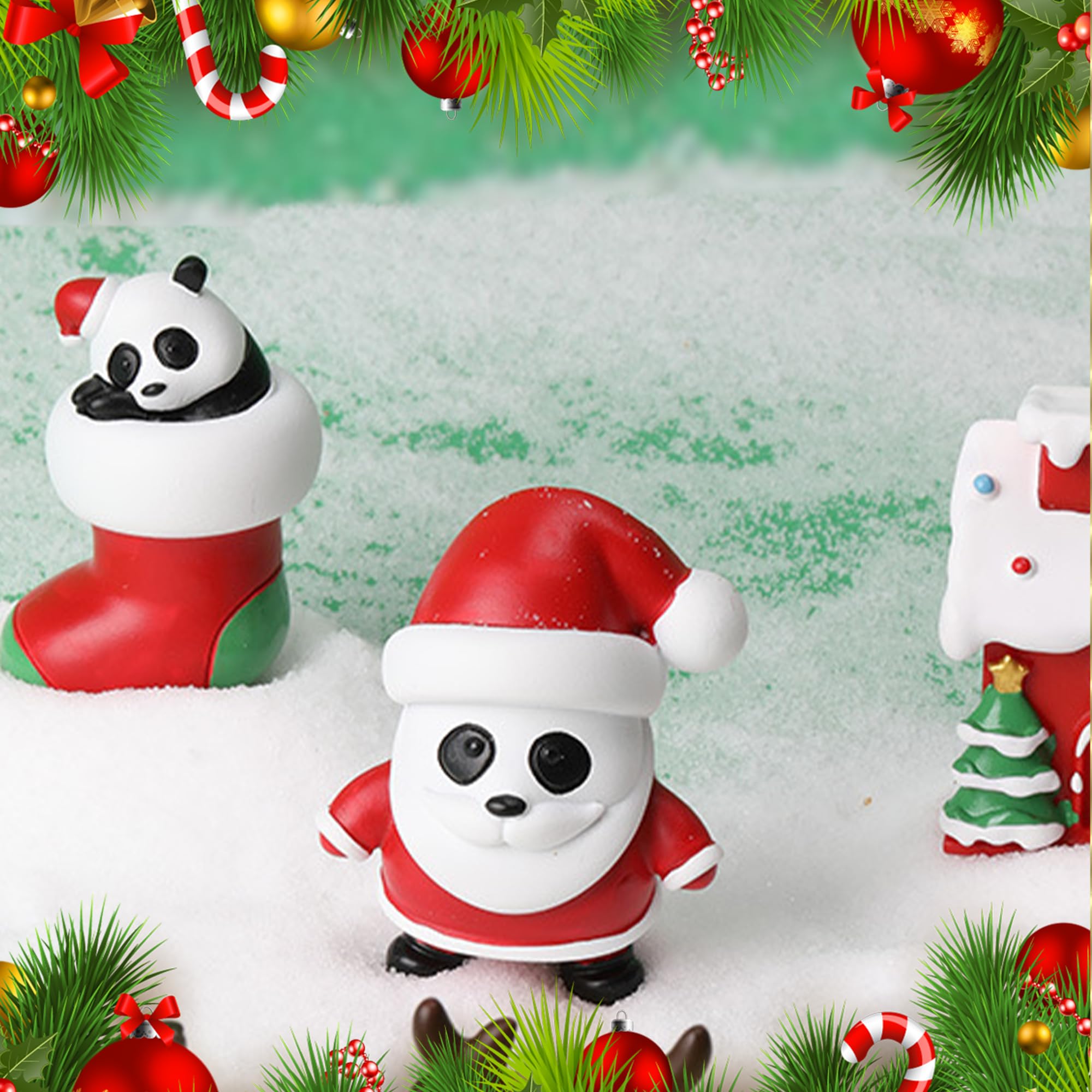 クリスマス 置物 冷蔵庫マグネット パンダ 飾り Amazon.co.jp: PUUCKA(よし) クリスマス 置物 冷蔵庫マグネット