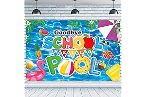 Goodbye School Hello Pool Banner