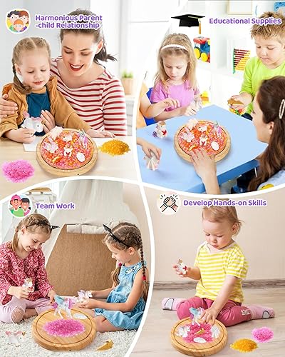 Miniatura 27 de Laclun Juguetes de conejo para niñas, haz tu propia luz nocturna de conejo con música, artes y manualidades para niños, 3, 4, 5, 6, 7, 8, 9, 10