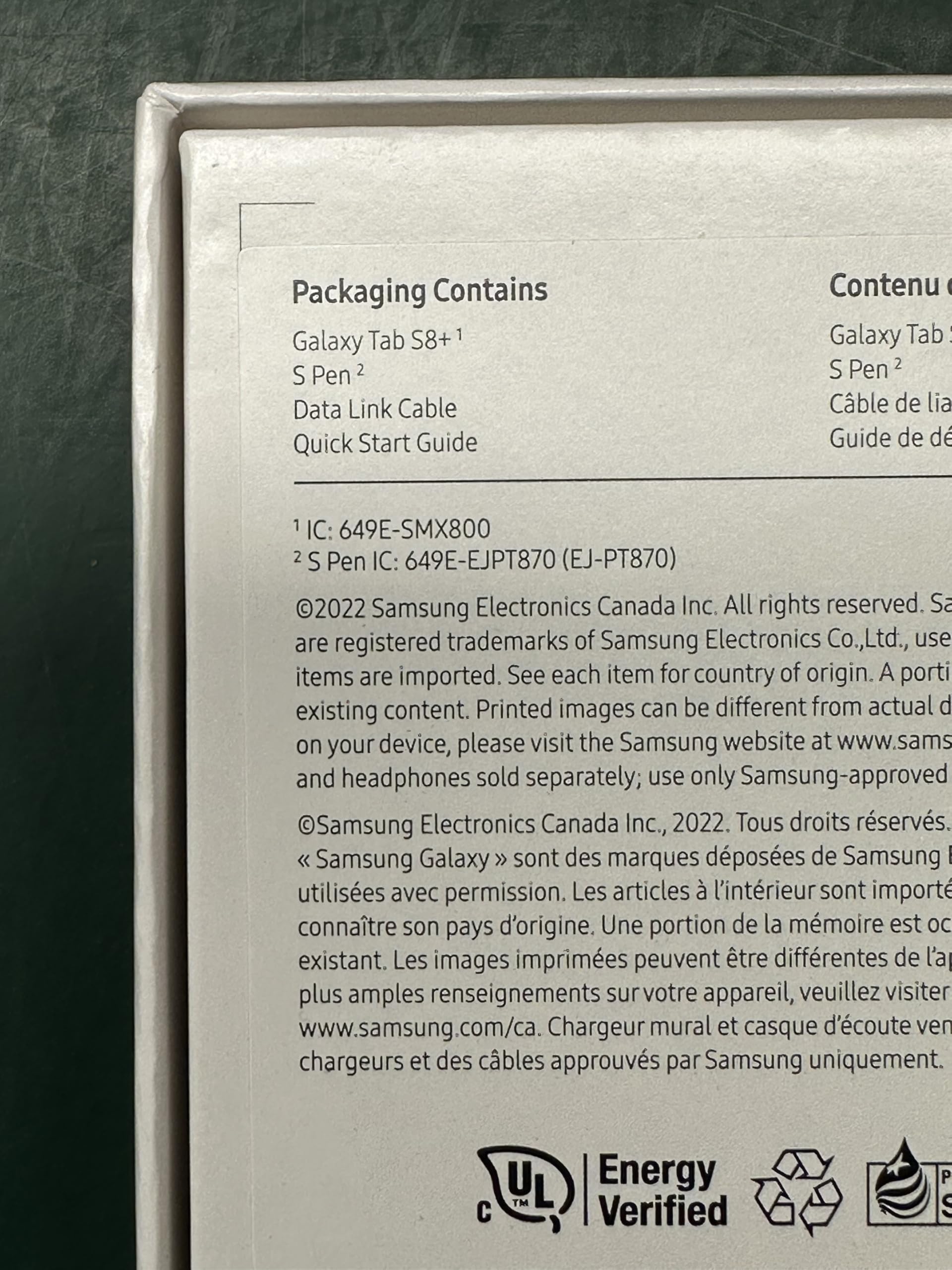 Amazon.com : Samsung Galaxy Tab S8+ 5G LTE AT&T Android Tablet