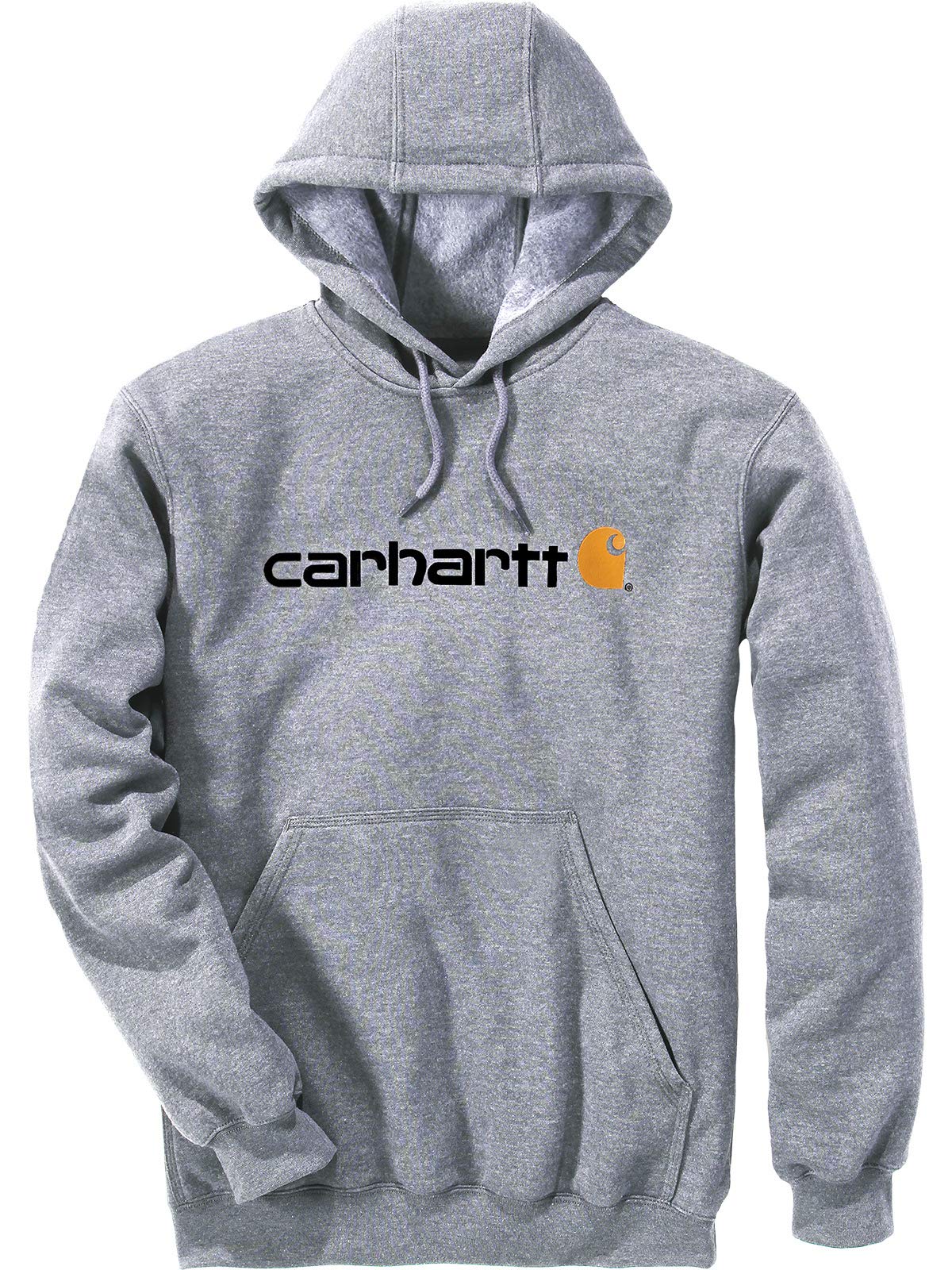Carhartt, Herren, Weites, mittelschweres Sweatshirt mit Logo-Grafik, Grau meliert, XXL