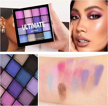 Boobeen Colorful Eyeshadow Palette Makeup-16 Colors, Matte and Glitter Eyeshadow, Bright Eyeshadow palettes,Blendable,Easy to Build Dramatic Glamour Looks