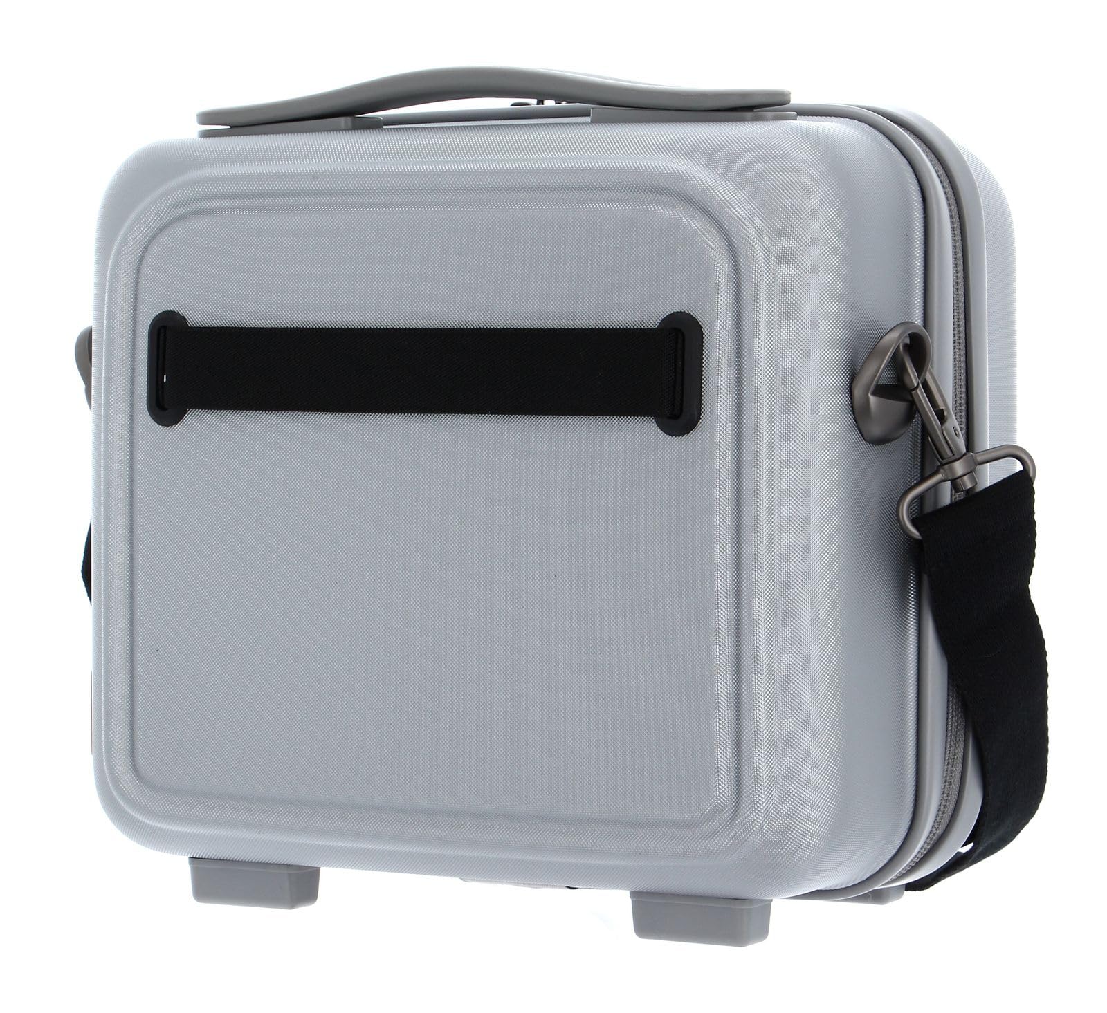 Mandarina Duck Logoduck Beauty Case, 28,5 x 26,5 x 16,5 (dł. x wys. x szer.), Silver, 28,5x26,5x16,5(LxHxW), Beauty Case