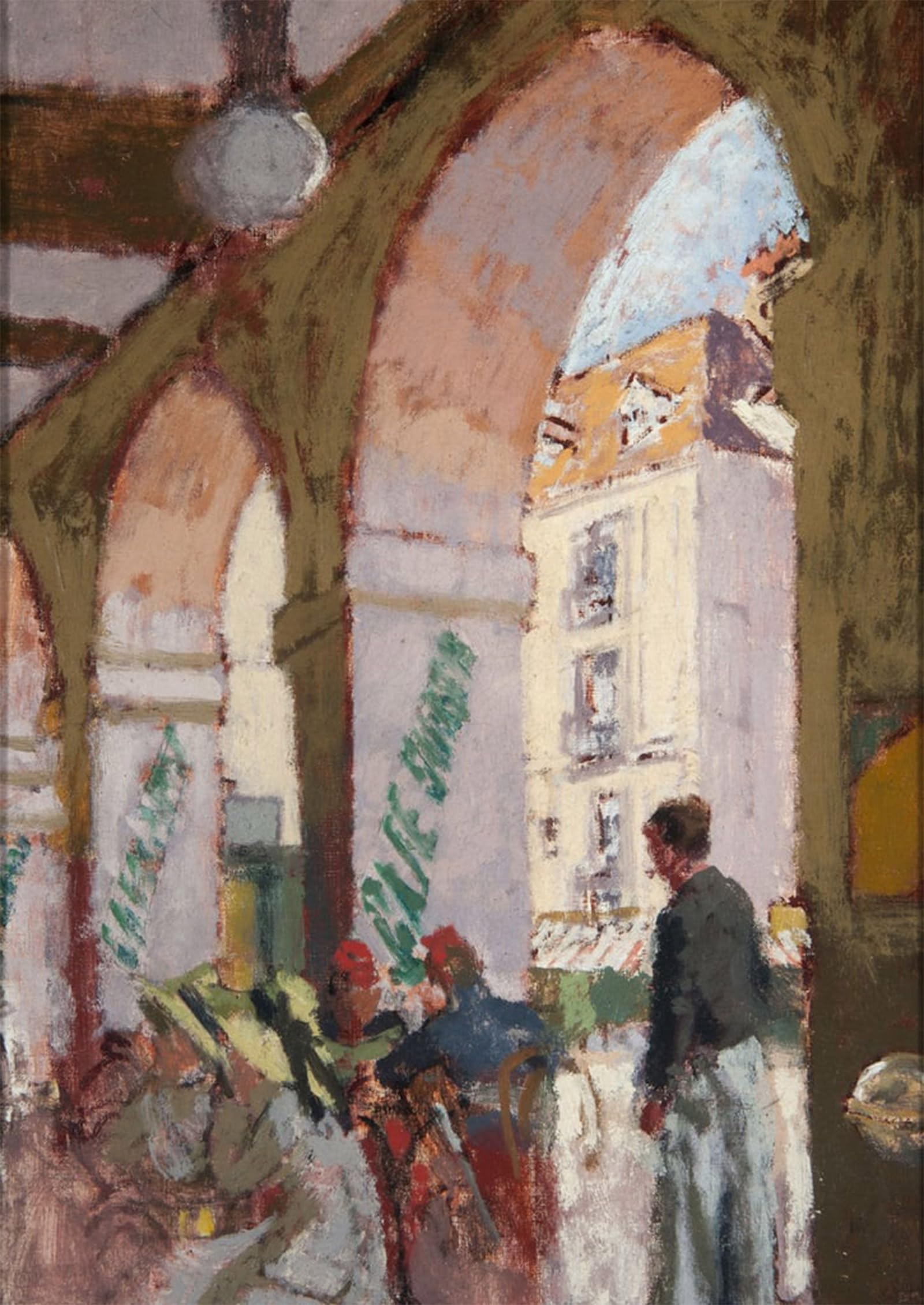 Serendipitp No Frame Abstract Painting Mural Print Picture Wall Decor Painting The Cafe Switzerland By Walter Richard Sickert Vintage Wall Artwork For Home Decor 60X90cm