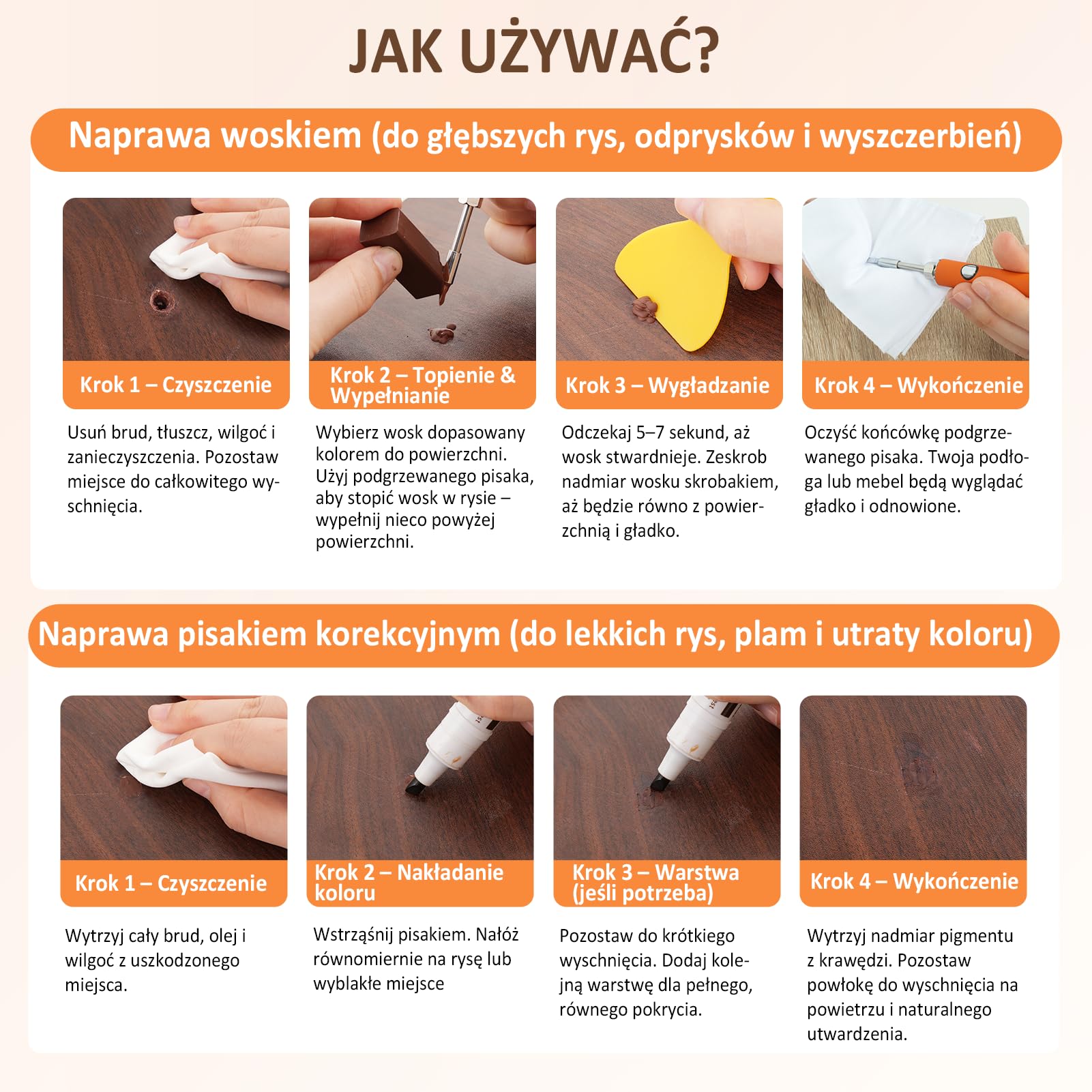 Zestaw naprawczy do parkietu, podłóg winylowych, drewnianych, do topienia wosku z wyświetlaczem na ekranie, 11 kolorów, twardy wosk do szpachli drewnianych, do naprawy mebli, blatów roboczych, zestaw