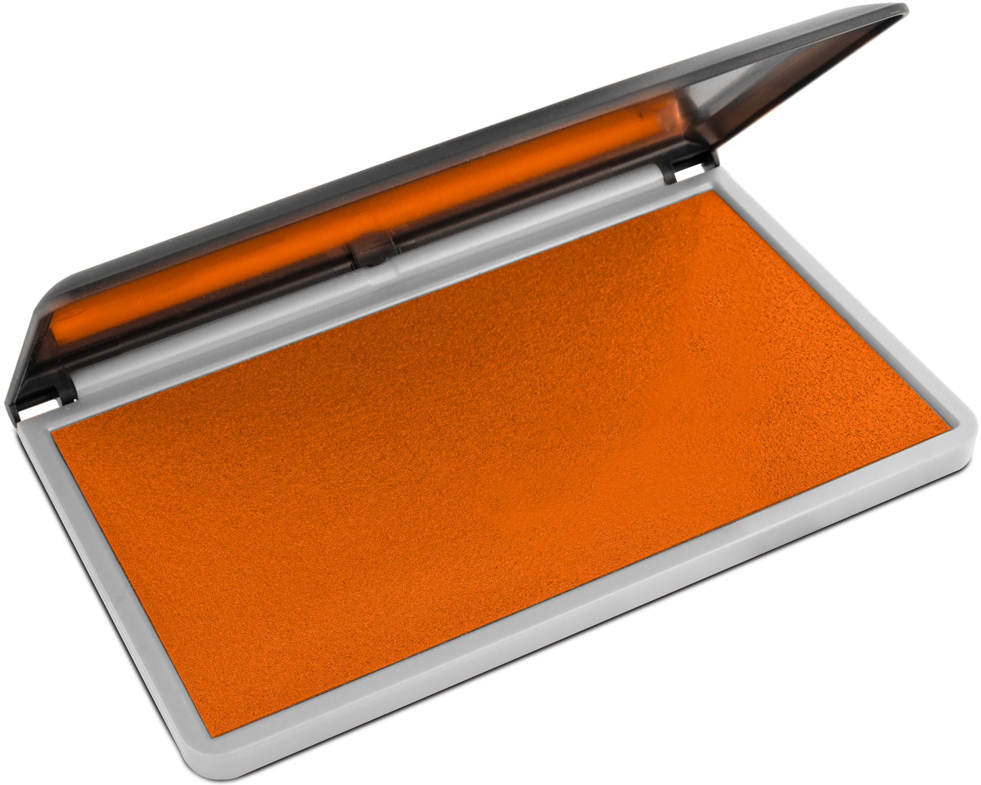 MaxMark Large Premium Orange Ink Stamp Pad - 3.5" x 6.25" - Quality Felt Pad